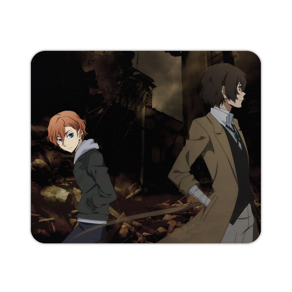 （画像用） 文豪ストレイドッグス Bungo Stray Dogs マウスパッド ステッチ加工 ラバー素材 防水 滑り止め 超薄型 ゲーミング/オフィス対応