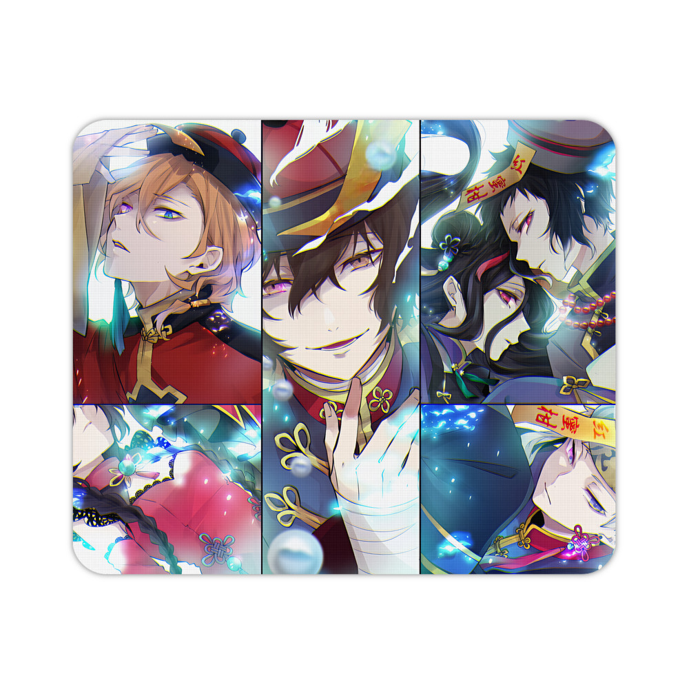 （画像用） 文豪ストレイドッグス Bungo Stray Dogs マウスパッド ステッチ加工 ラバー素材 防水 滑り止め 超薄型 ゲーミング/オフィス対応