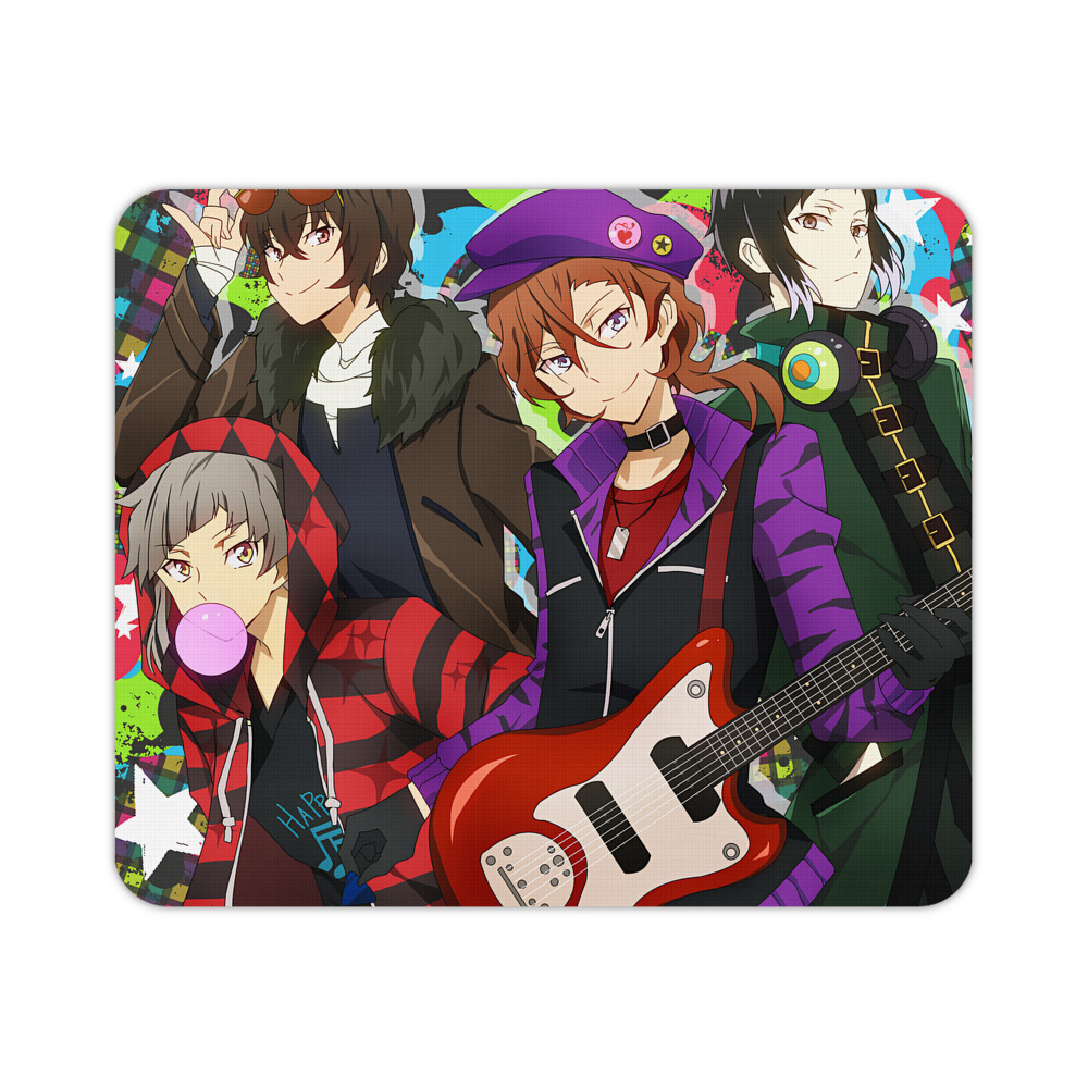 （画像用） 文豪ストレイドッグス Bungo Stray Dogs マウスパッド ステッチ加工 ラバー素材 防水 滑り止め 超薄型 ゲーミング/オフィス対応
