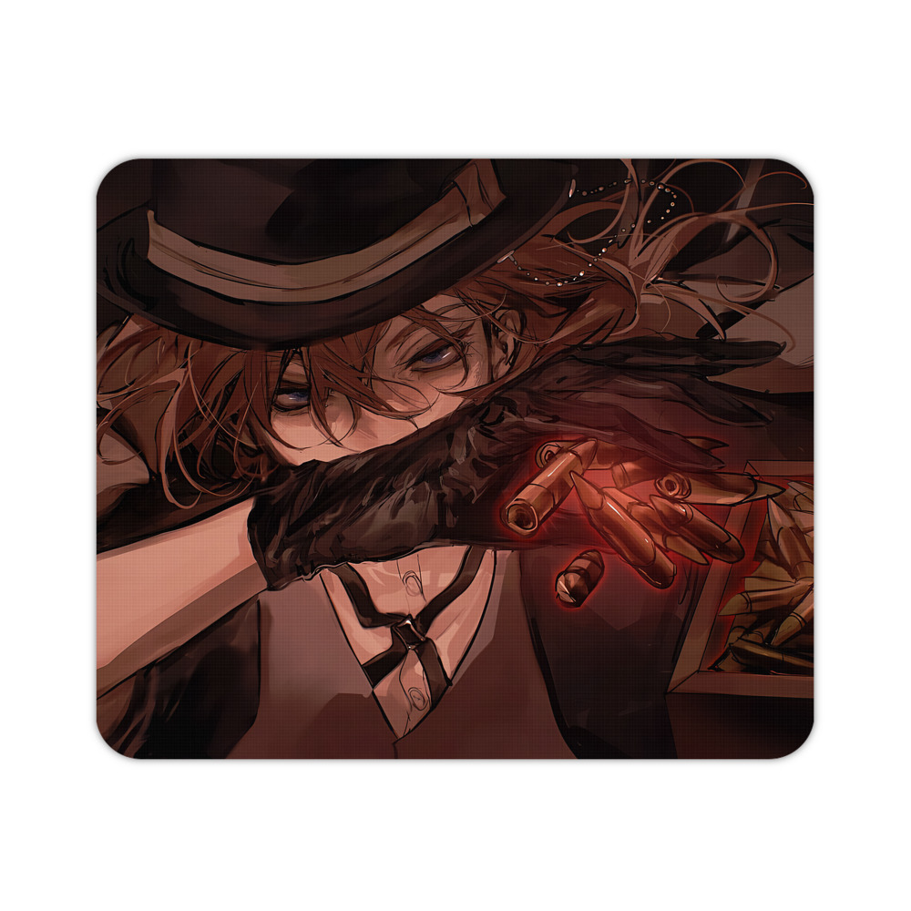 （画像用） 文豪ストレイドッグス Bungo Stray Dogs マウスパッド ステッチ加工 ラバー素材 防水 滑り止め 超薄型 ゲーミング/オフィス対応
