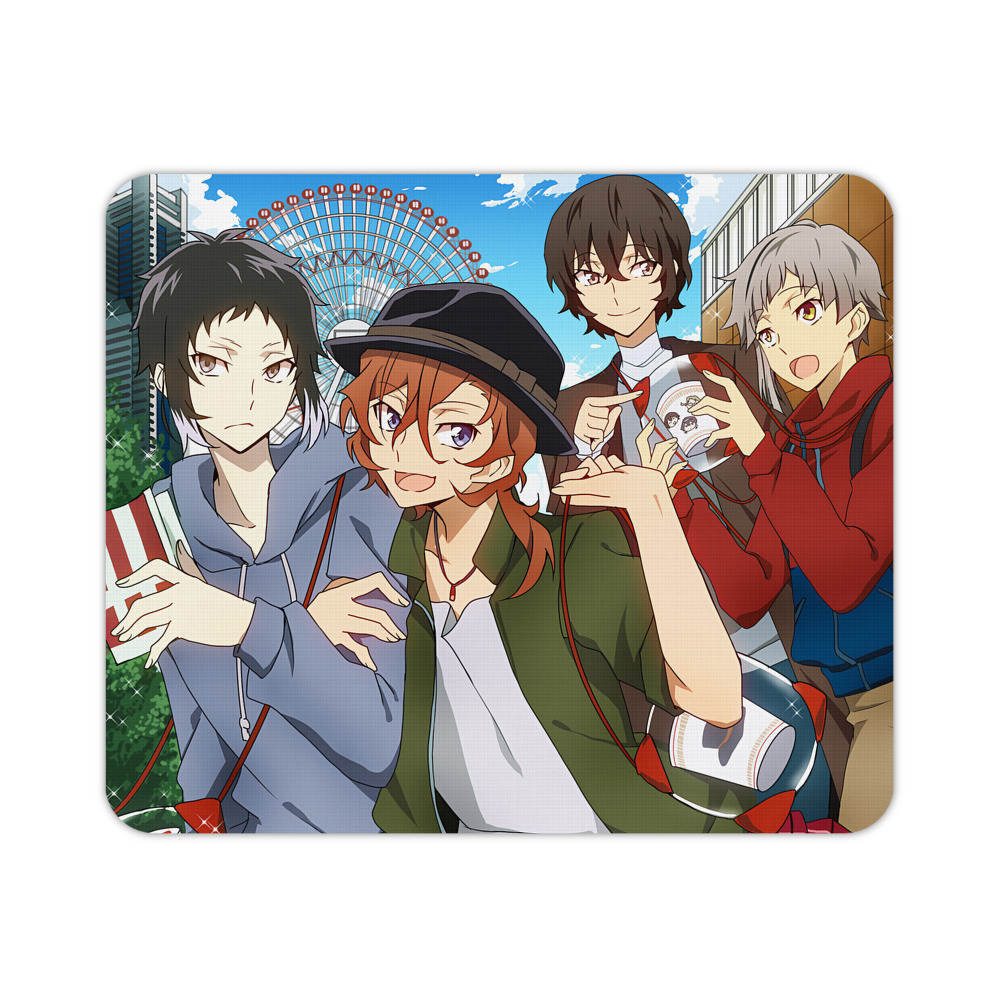 （画像用） 文豪ストレイドッグス Bungo Stray Dogs マウスパッド ステッチ加工 ラバー素材 防水 滑り止め 超薄型 ゲーミング/オフィス対応