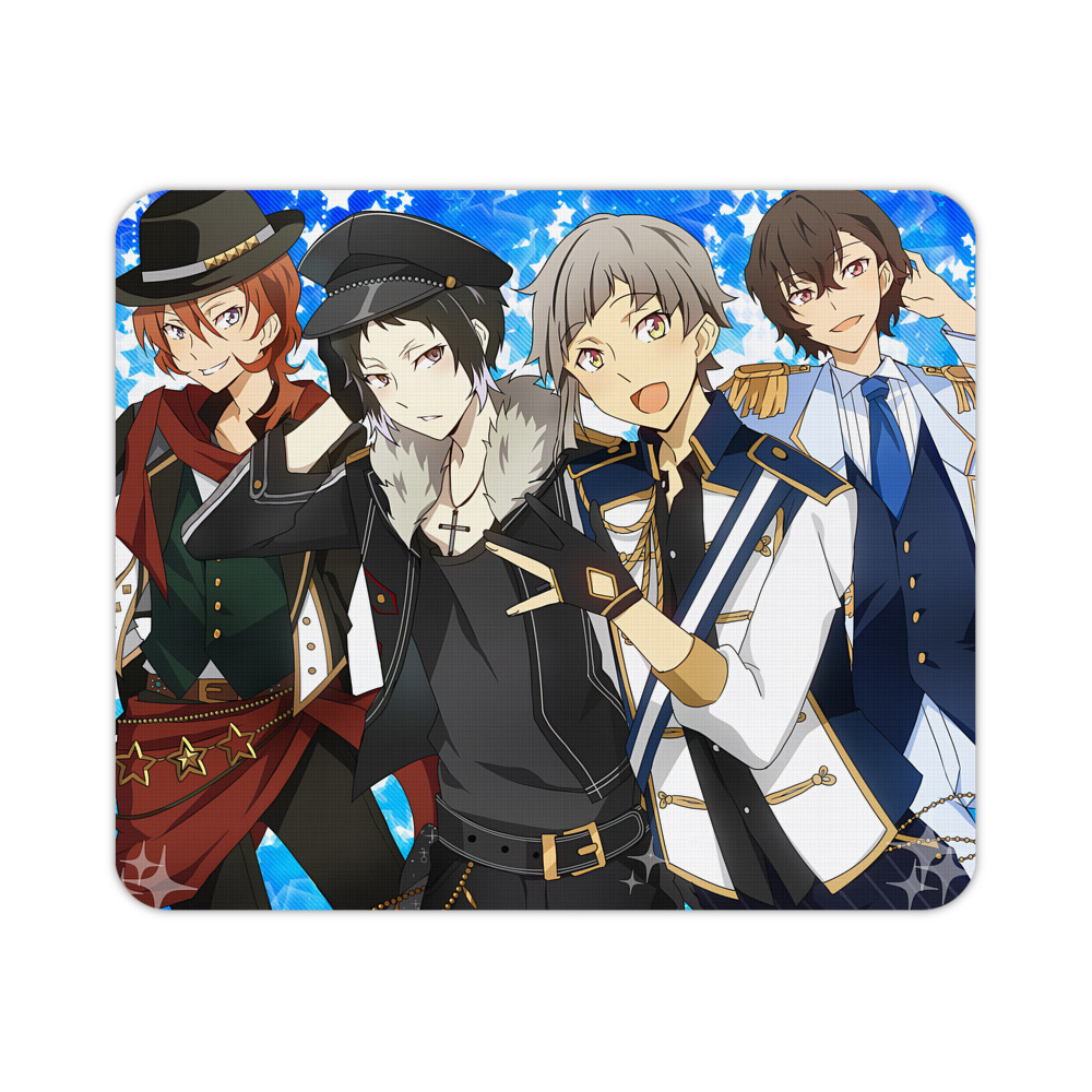（画像用） 文豪ストレイドッグス Bungo Stray Dogs マウスパッド ステッチ加工 ラバー素材 防水 滑り止め 超薄型 ゲーミング/オフィス対応