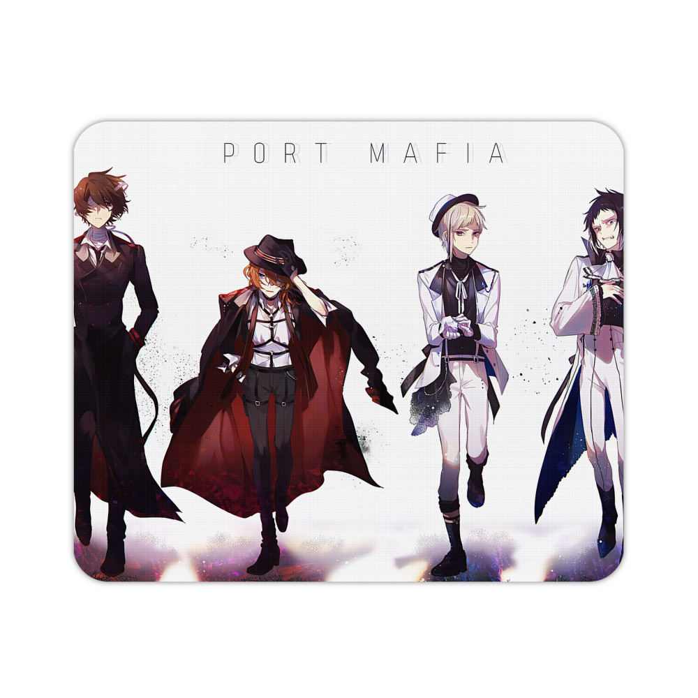 （画像用） 文豪ストレイドッグス Bungo Stray Dogs マウスパッド ステッチ加工 ラバー素材 防水 滑り止め 超薄型 ゲーミング/オフィス対応
