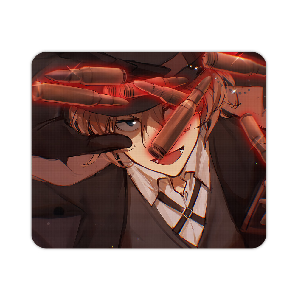 （画像用） 文豪ストレイドッグス Bungo Stray Dogs マウスパッド ステッチ加工 ラバー素材 防水 滑り止め 超薄型 ゲーミング/オフィス対応