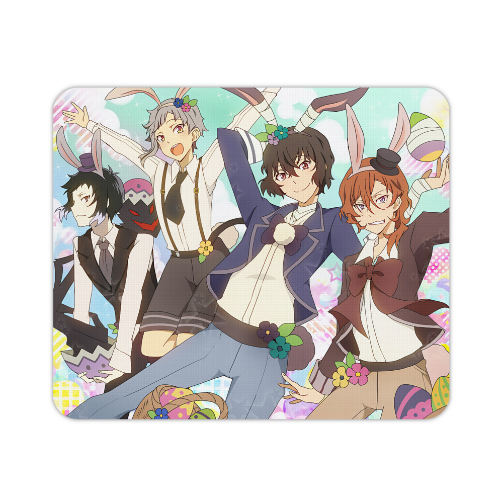 （画像用） 文豪ストレイドッグス Bungo Stray Dogs マウスパッド ステッチ加工 ラバー素材 防水 滑り止め 超薄型 ゲーミング/オフィス対応