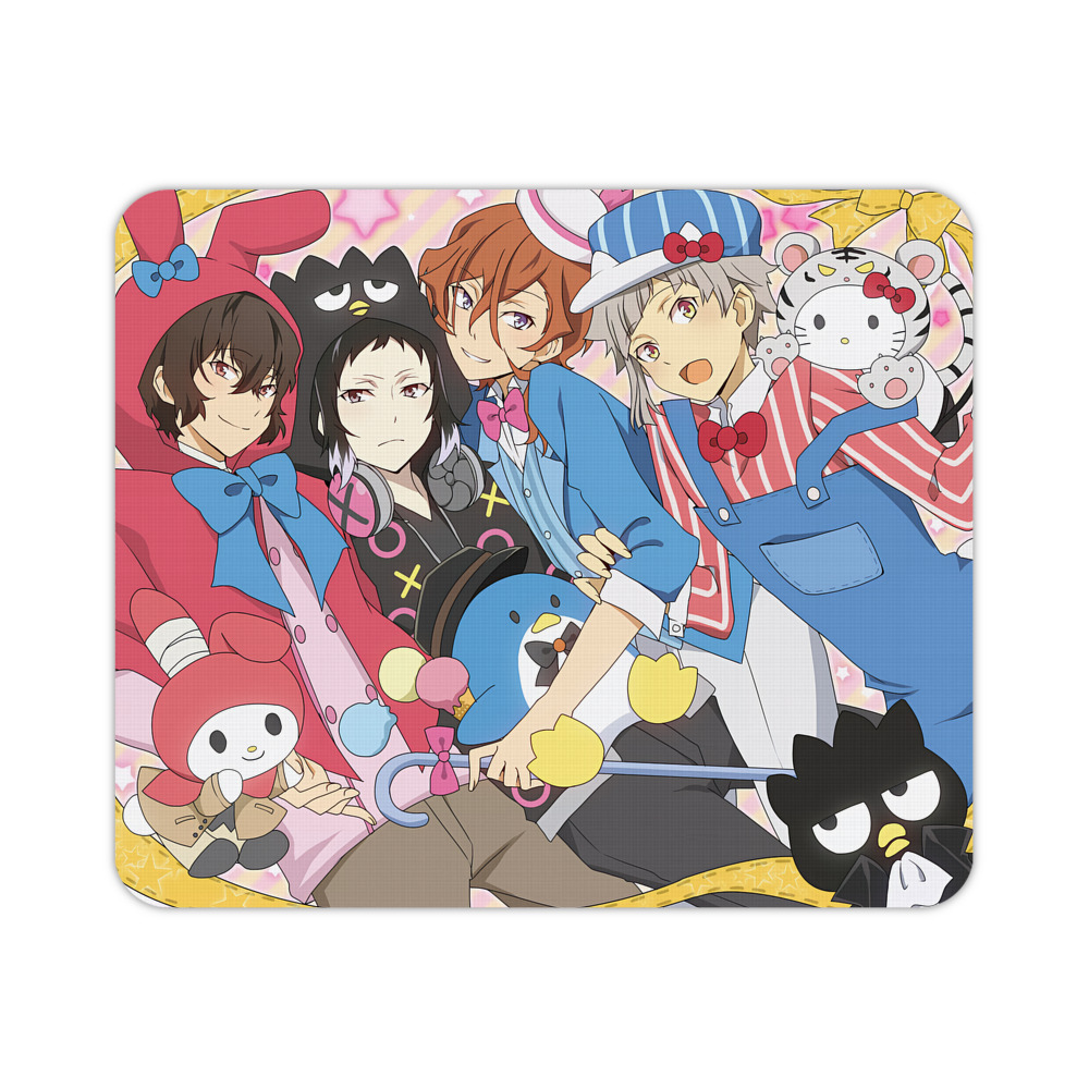 （画像用） 文豪ストレイドッグス Bungo Stray Dogs マウスパッド ステッチ加工 ラバー素材 防水 滑り止め 超薄型 ゲーミング/オフィス対応