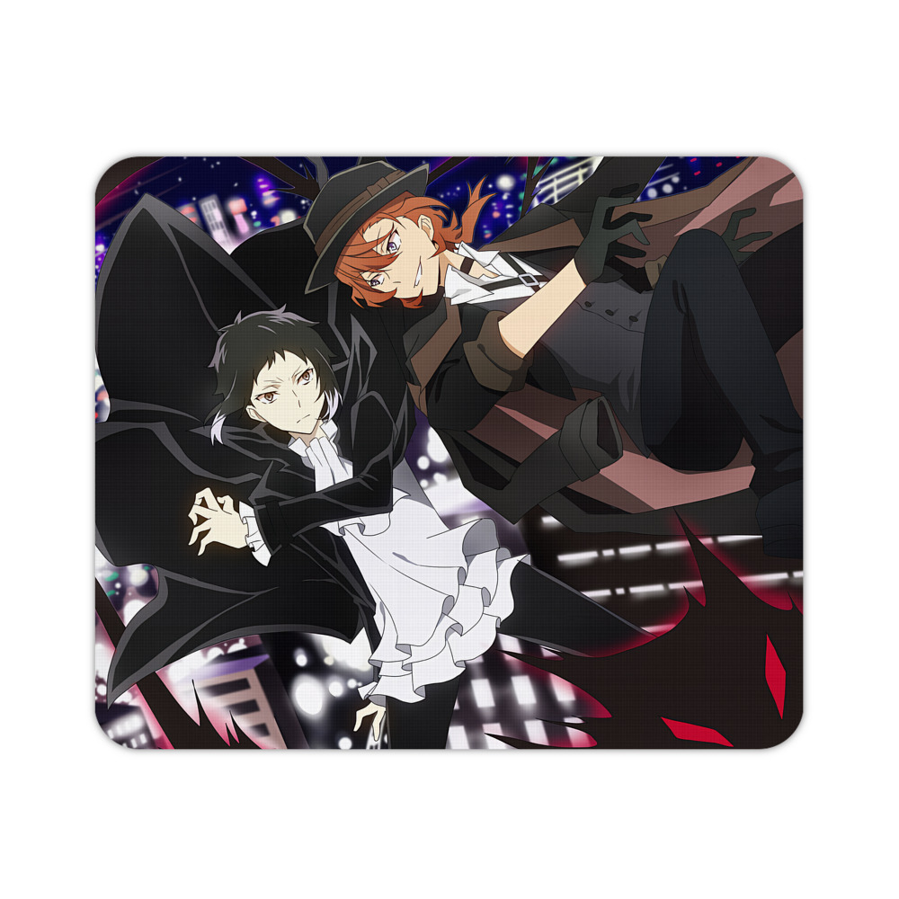 （画像用） 文豪ストレイドッグス Bungo Stray Dogs マウスパッド ステッチ加工 ラバー素材 防水 滑り止め 超薄型 ゲーミング/オフィス対応