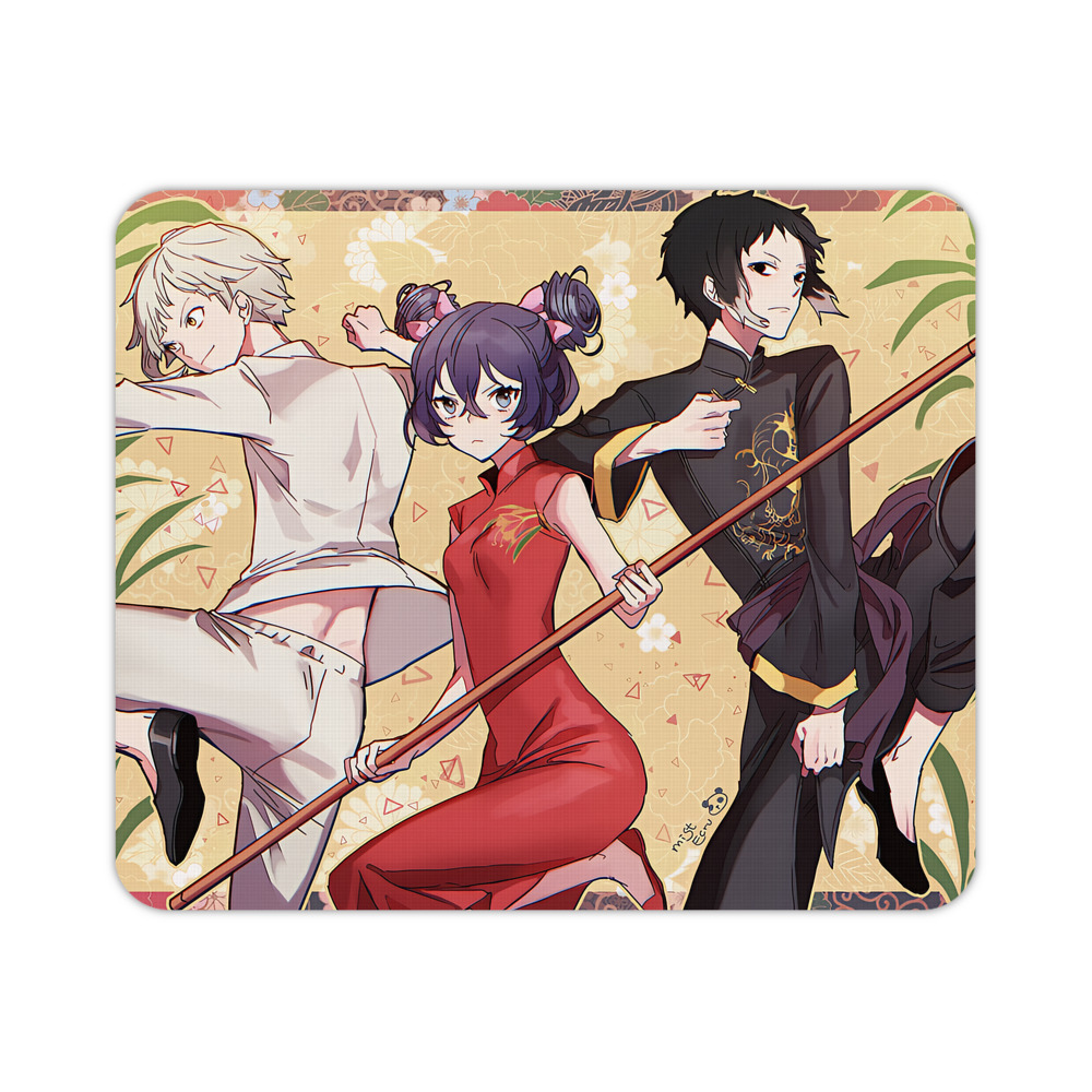 （画像用） 文豪ストレイドッグス Bungo Stray Dogs マウスパッド ステッチ加工 ラバー素材 防水 滑り止め 超薄型 ゲーミング/オフィス対応