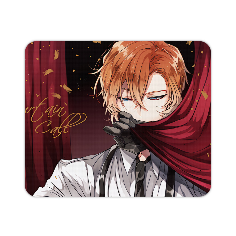 （画像用） 文豪ストレイドッグス Bungo Stray Dogs マウスパッド ステッチ加工 ラバー素材 防水 滑り止め 超薄型 ゲーミング/オフィス対応