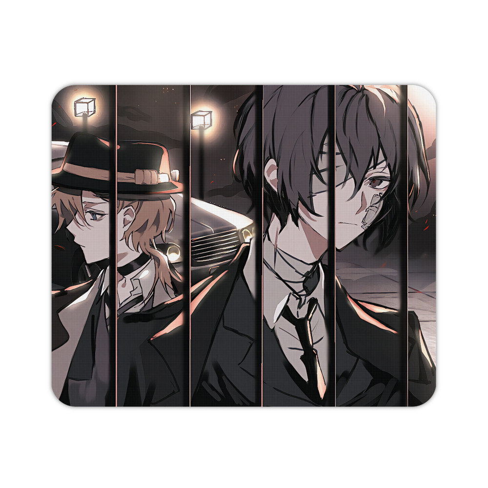 （画像用） 文豪ストレイドッグス Bungo Stray Dogs マウスパッド ステッチ加工 ラバー素材 防水 滑り止め 超薄型 ゲーミング/オフィス対応