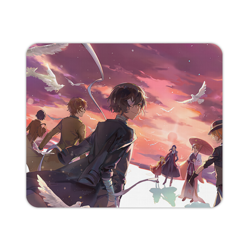（画像用） 文豪ストレイドッグス Bungo Stray Dogs マウスパッド ステッチ加工 ラバー素材 防水 滑り止め 超薄型 ゲーミング/オフィス対応
