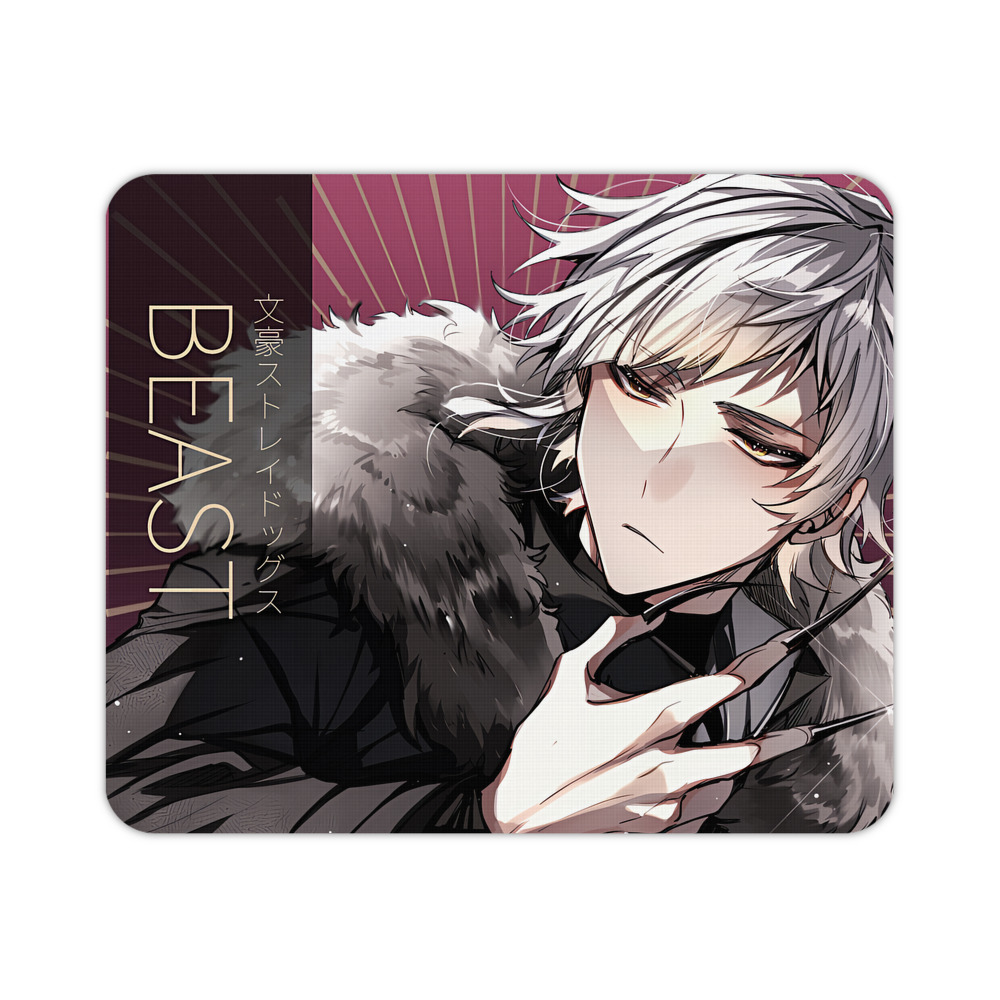 （画像用） 文豪ストレイドッグス Bungo Stray Dogs マウスパッド ステッチ加工 ラバー素材 防水 滑り止め 超薄型 ゲーミング/オフィス対応