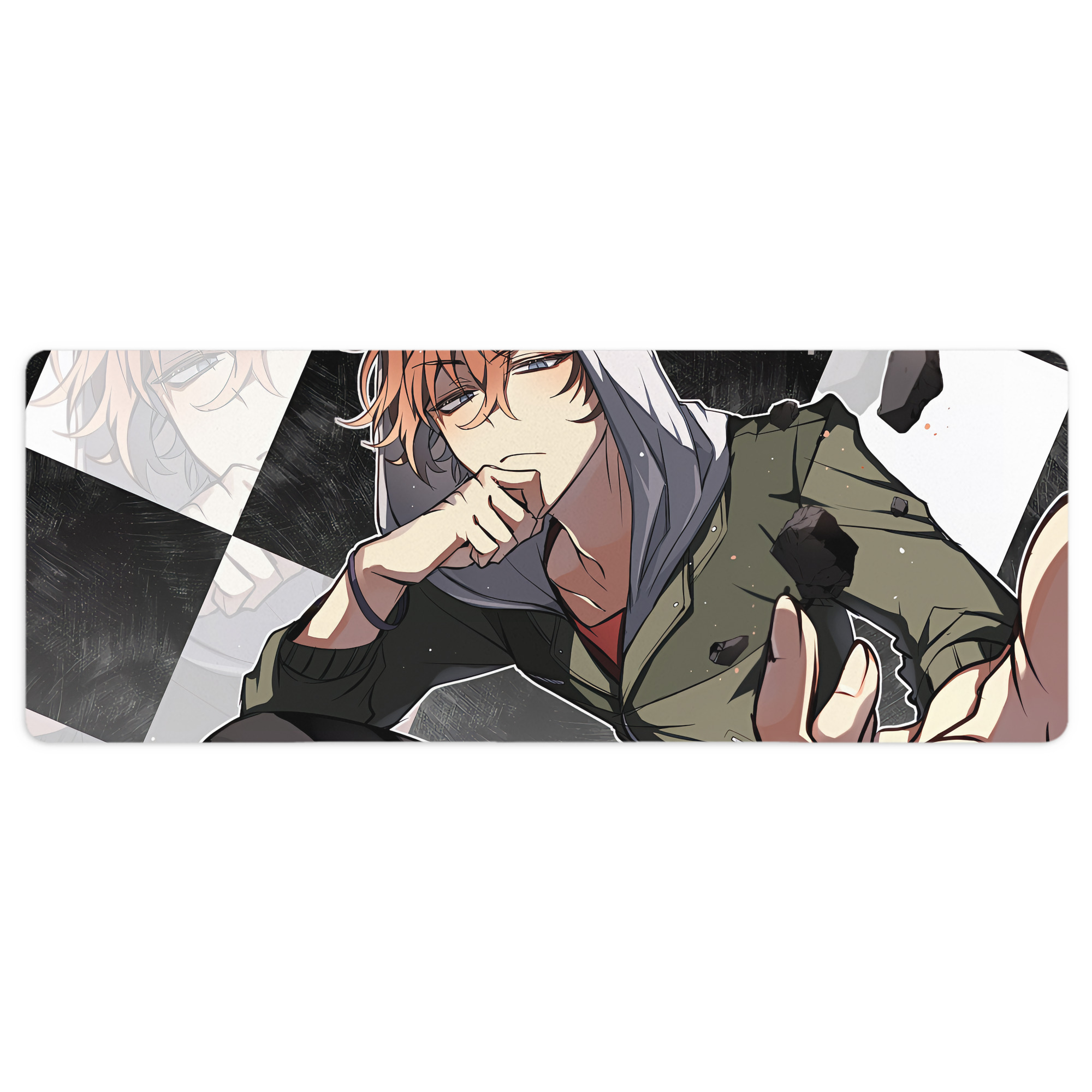 （画像用） 文豪ストレイドッグス Bungo Stray Dogs ステッチ加工 大判デスクマット／滑り止めマウスパッド