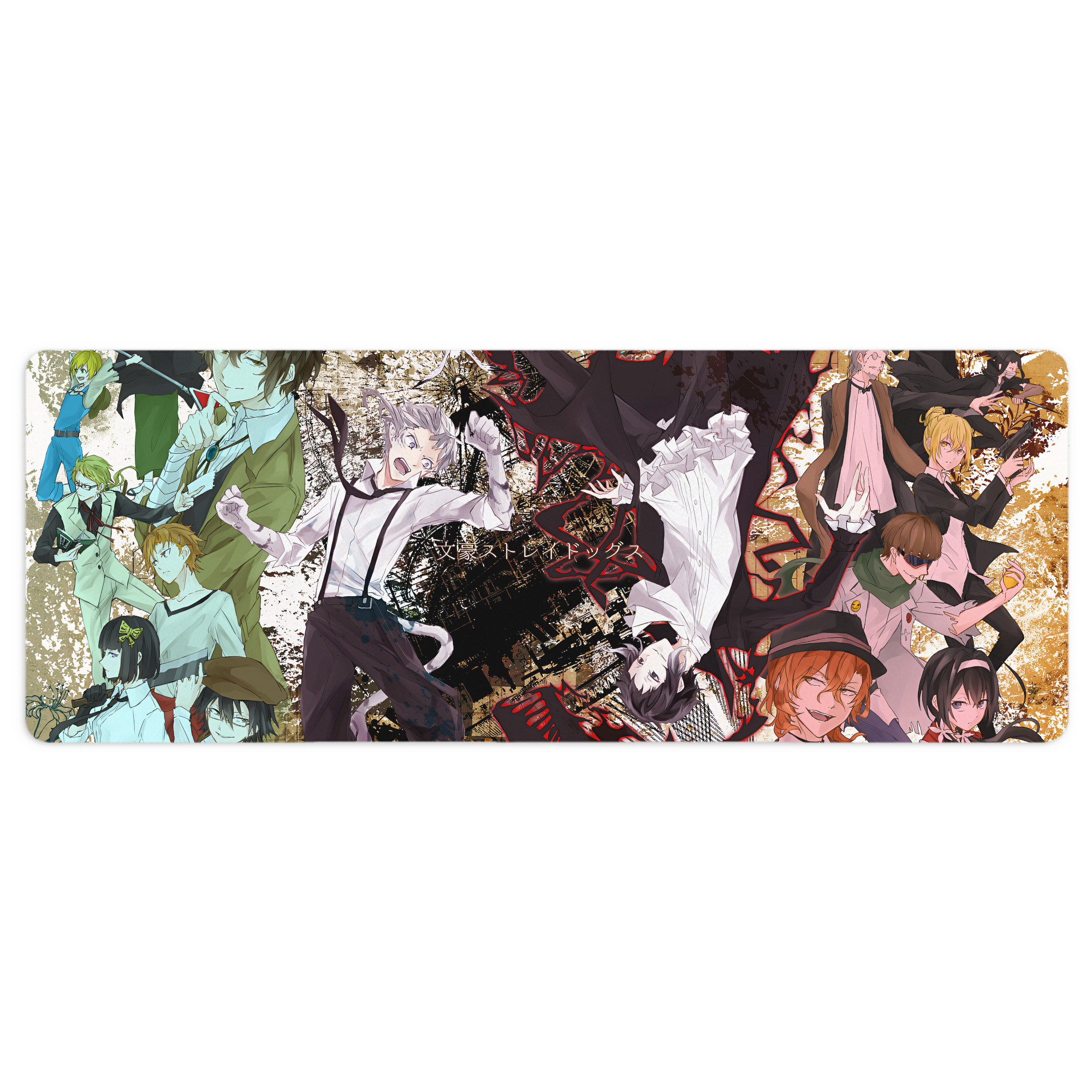 （画像用） 文豪ストレイドッグス Bungo Stray Dogs ステッチ加工 大判デスクマット／滑り止めマウスパッド
