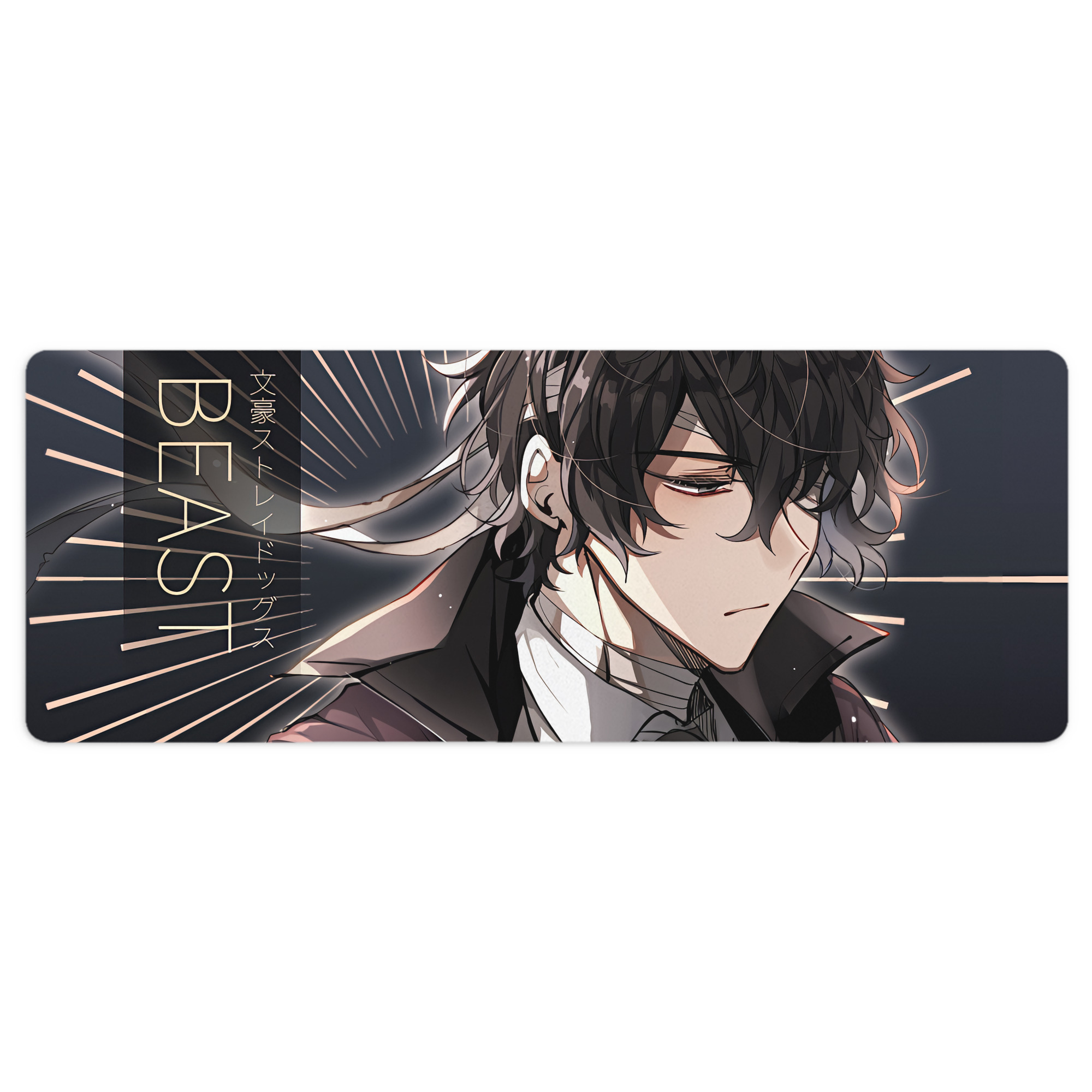 （画像用） 文豪ストレイドッグス Bungo Stray Dogs ステッチ加工 大判デスクマット／滑り止めマウスパッド