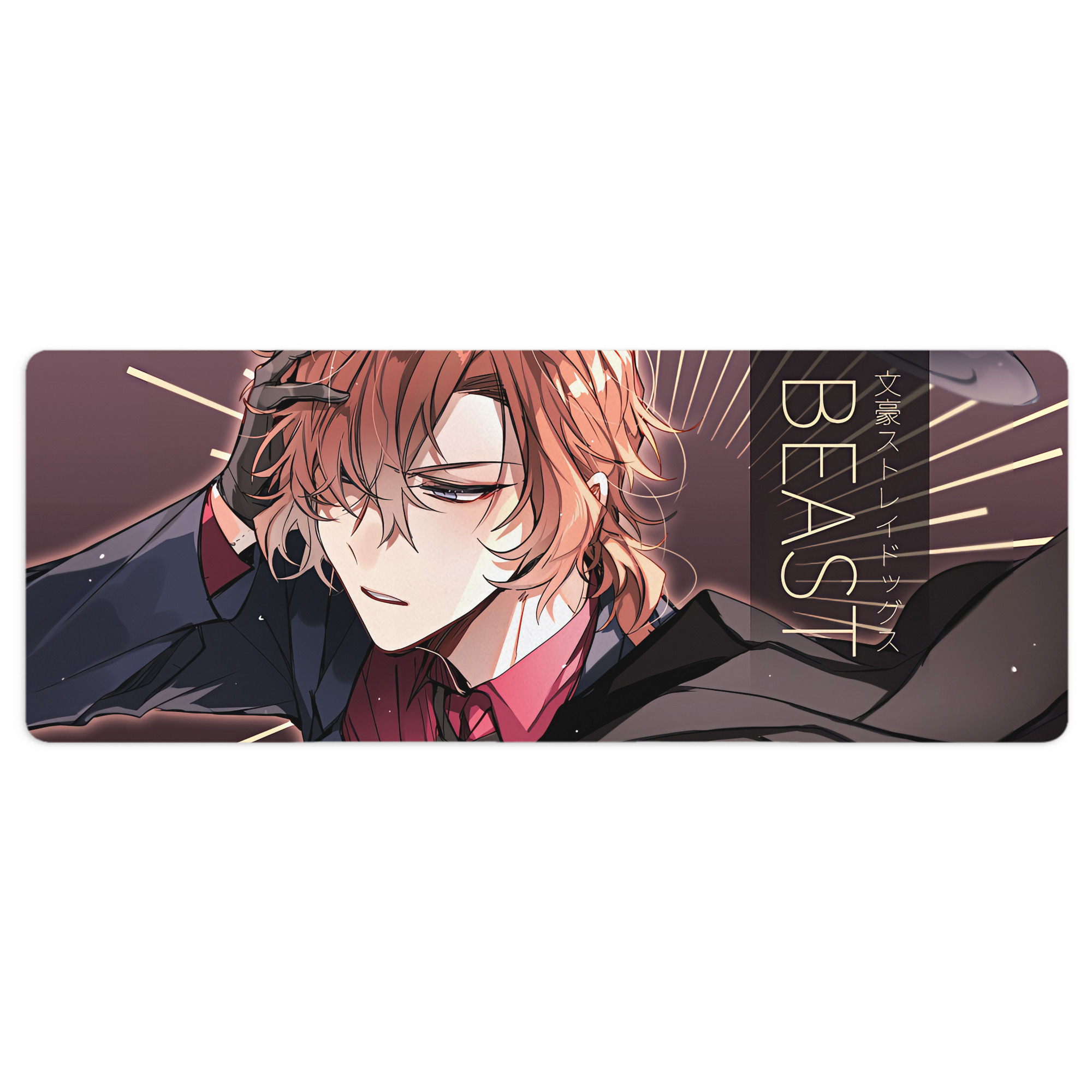 （画像用） 文豪ストレイドッグス Bungo Stray Dogs ステッチ加工 大判デスクマット／滑り止めマウスパッド
