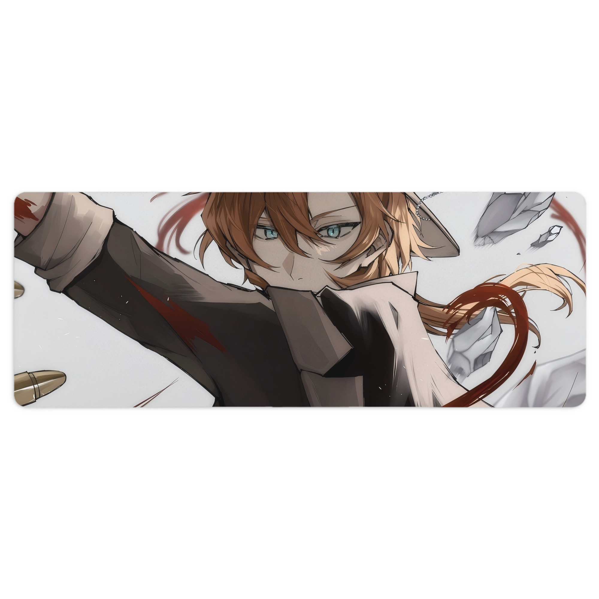 （画像用） 文豪ストレイドッグス Bungo Stray Dogs ステッチ加工 大判デスクマット／滑り止めマウスパッド