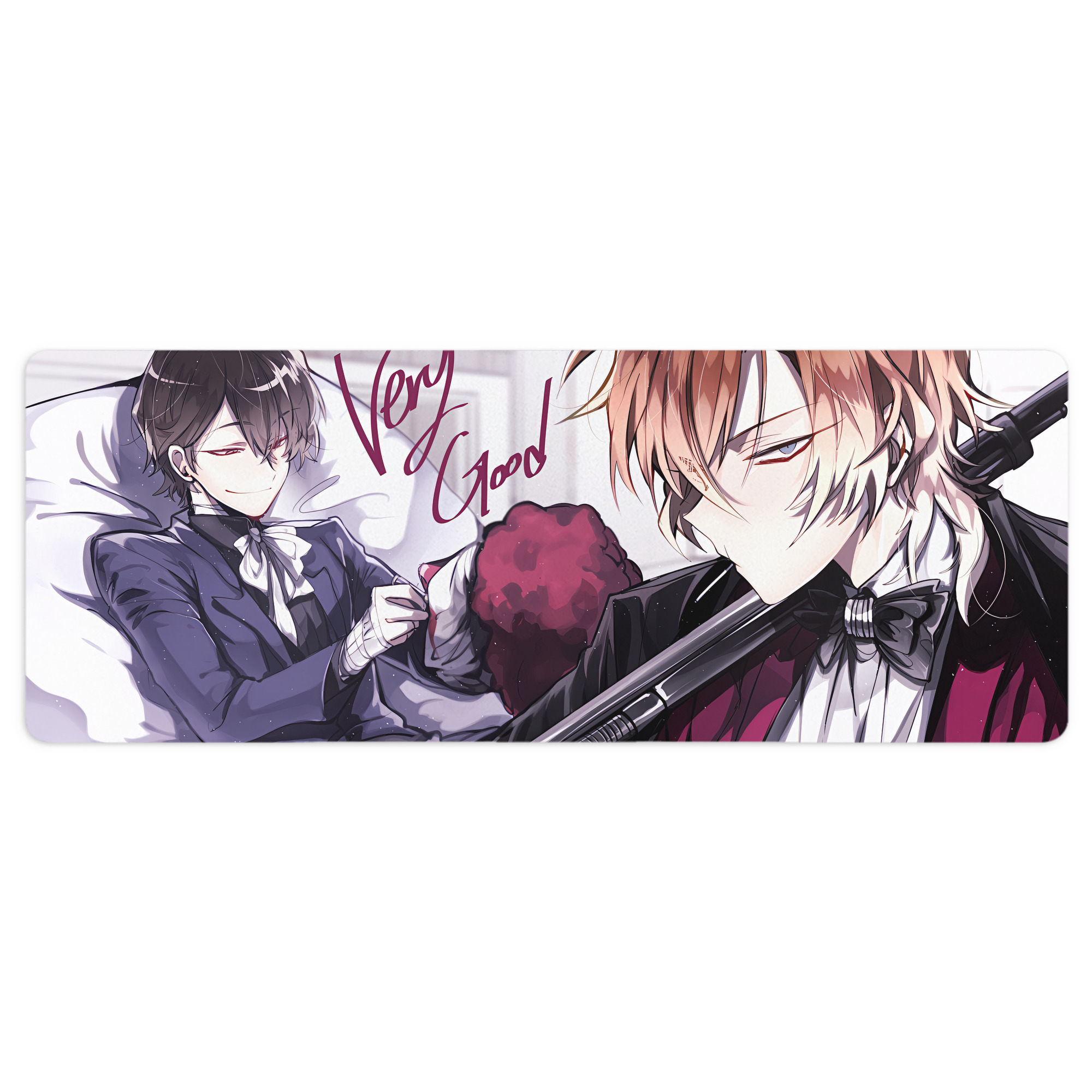 （画像用） 文豪ストレイドッグス Bungo Stray Dogs ステッチ加工 大判デスクマット／滑り止めマウスパッド