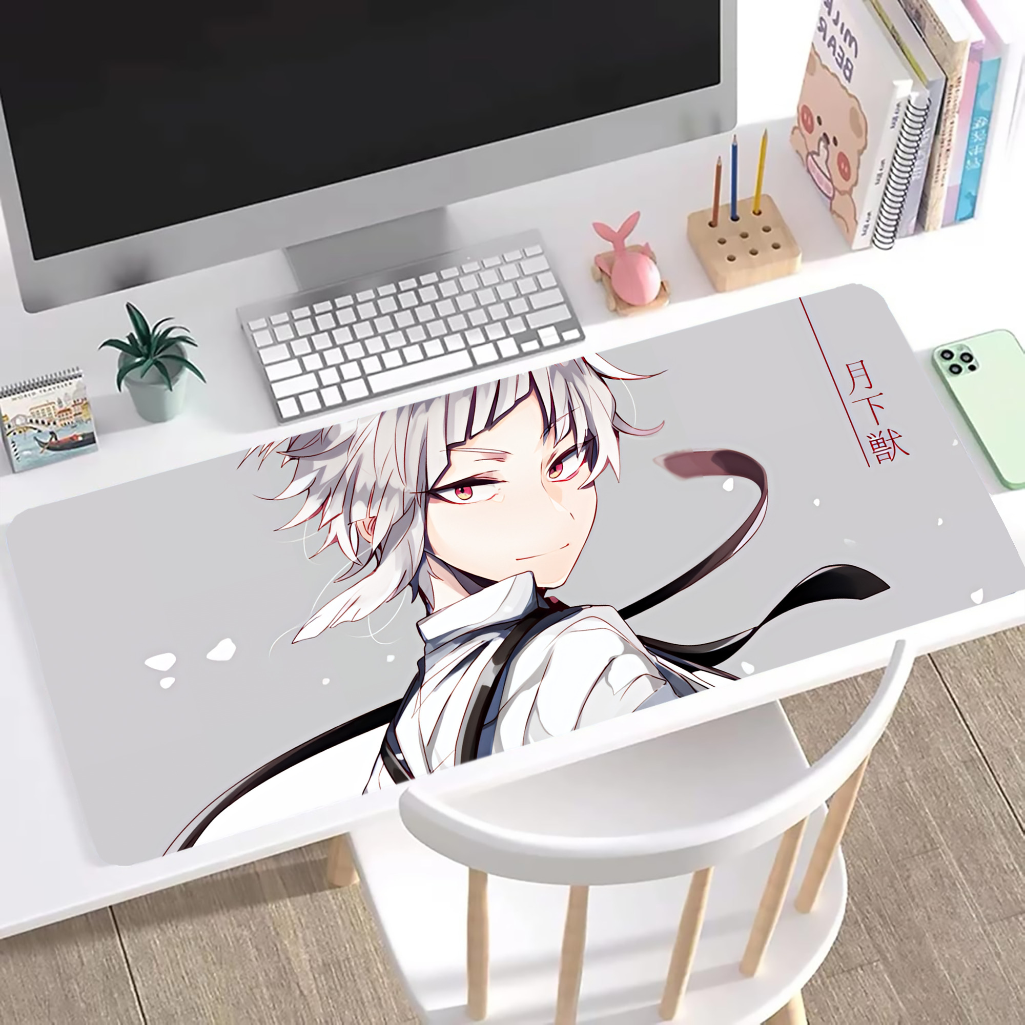 （画像用） 文豪ストレイドッグス Bungo Stray Dogs ステッチ加工 大判デスクマット／滑り止めマウスパッド