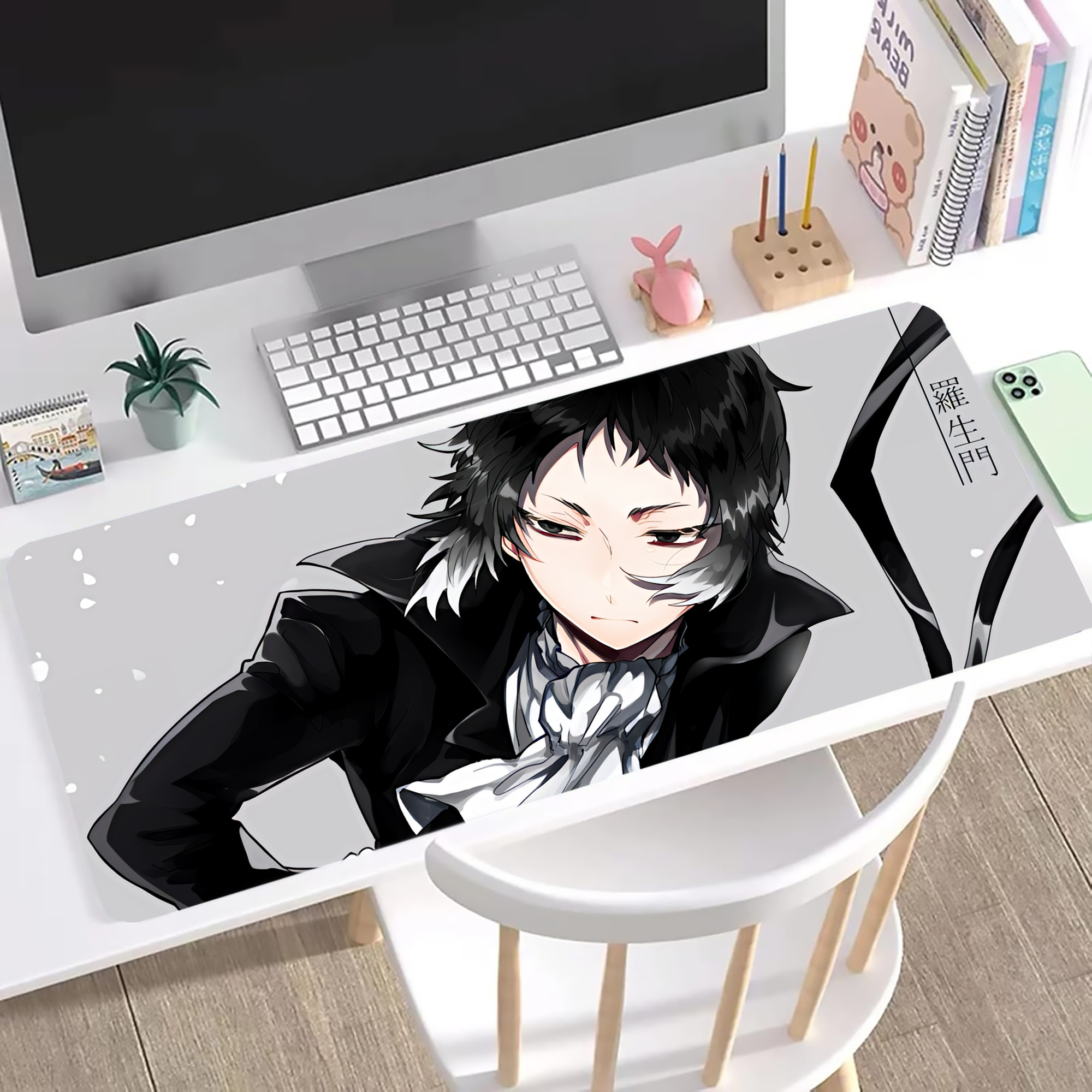 （画像用） 文豪ストレイドッグス Bungo Stray Dogs ステッチ加工 大判デスクマット／滑り止めマウスパッド