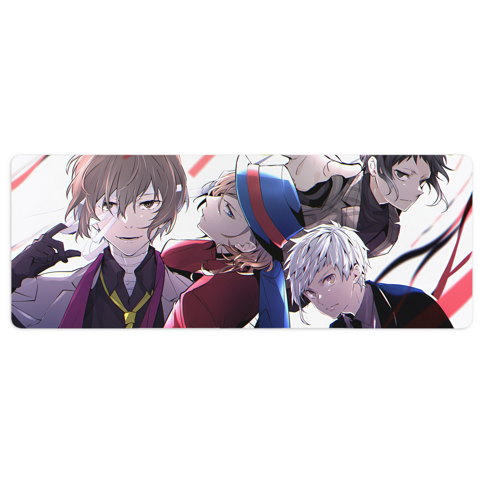 （画像用） 文豪ストレイドッグス Bungo Stray Dogs ステッチ加工 大判デスクマット／滑り止めマウスパッド