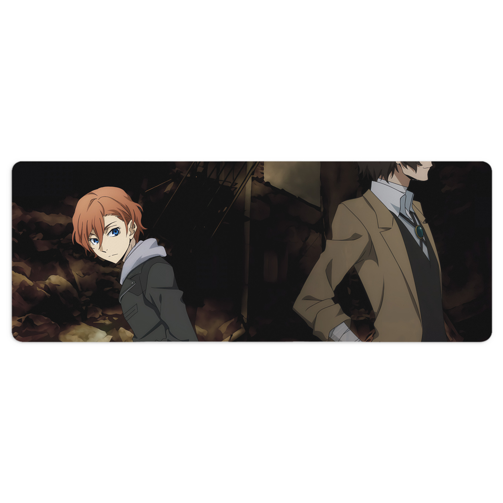 （画像用） 文豪ストレイドッグス Bungo Stray Dogs ステッチ加工 大判デスクマット／滑り止めマウスパッド