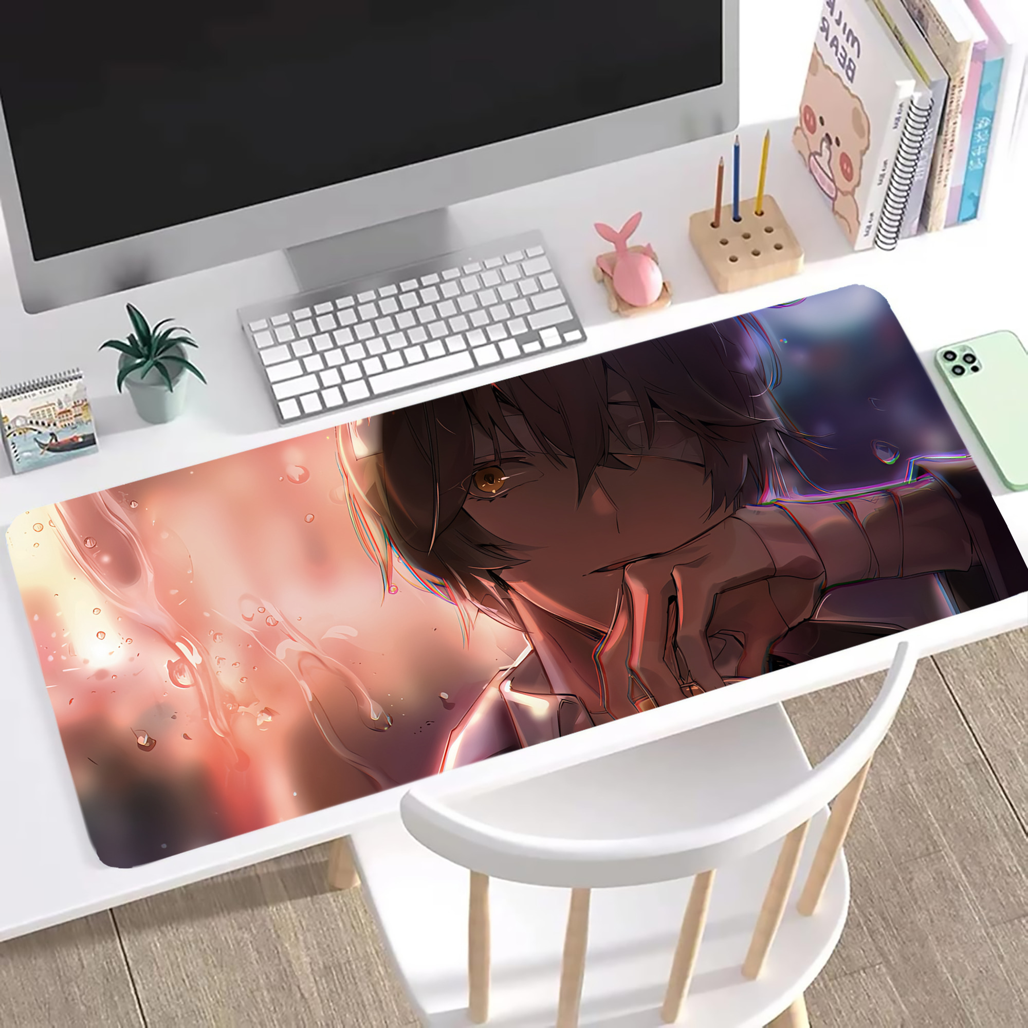 （画像用） 文豪ストレイドッグス Bungo Stray Dogs ステッチ加工 大判デスクマット／滑り止めマウスパッド