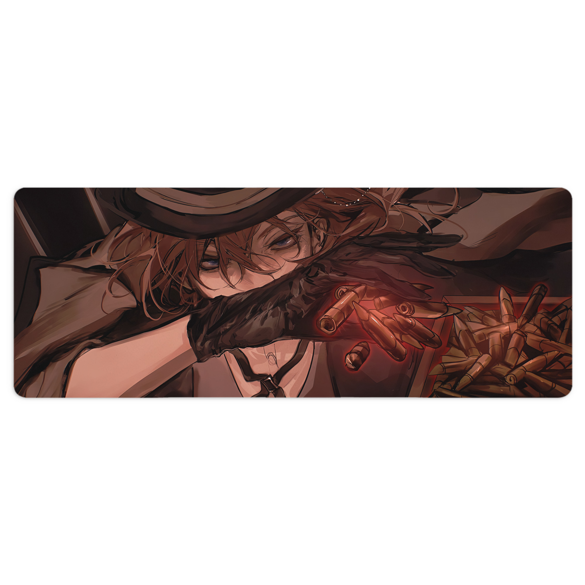 （画像用） 文豪ストレイドッグス Bungo Stray Dogs ステッチ加工 大判デスクマット／滑り止めマウスパッド