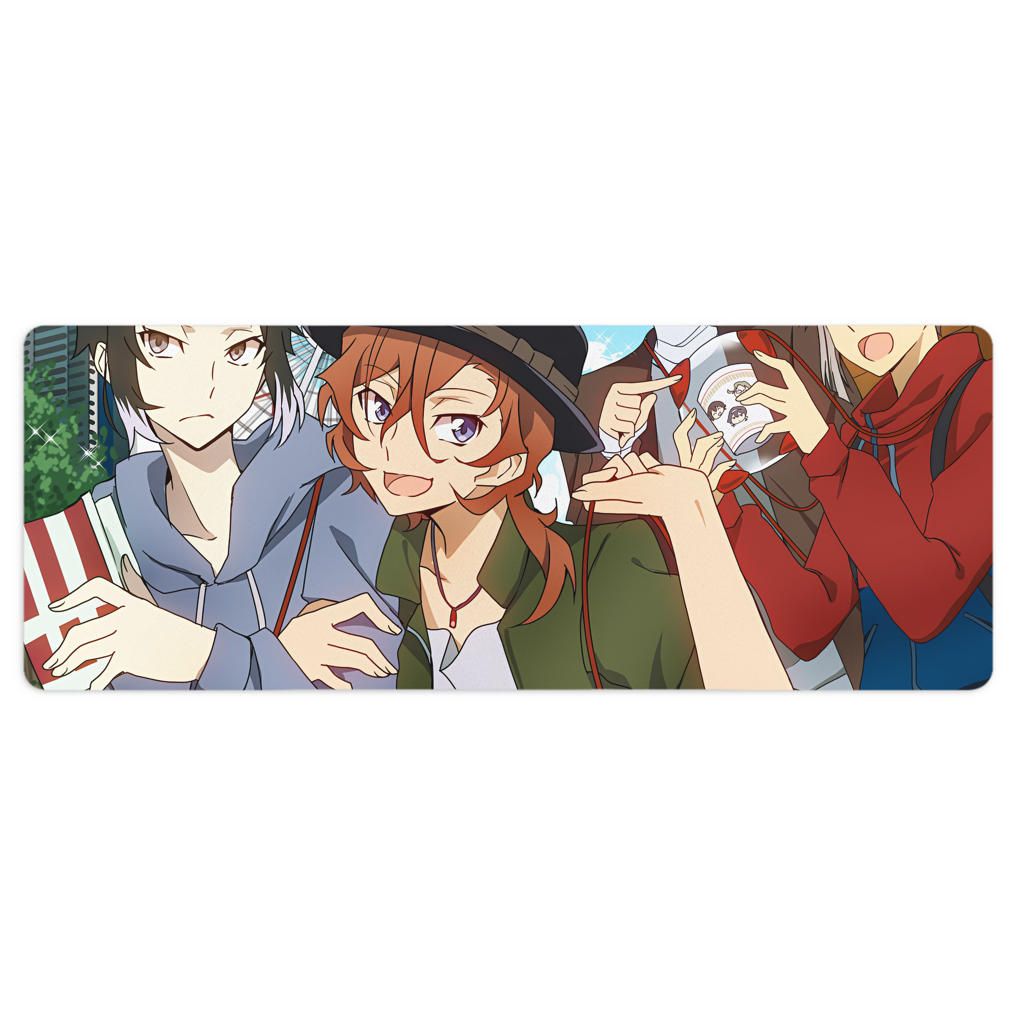 （画像用） 文豪ストレイドッグス Bungo Stray Dogs ステッチ加工 大判デスクマット／滑り止めマウスパッド