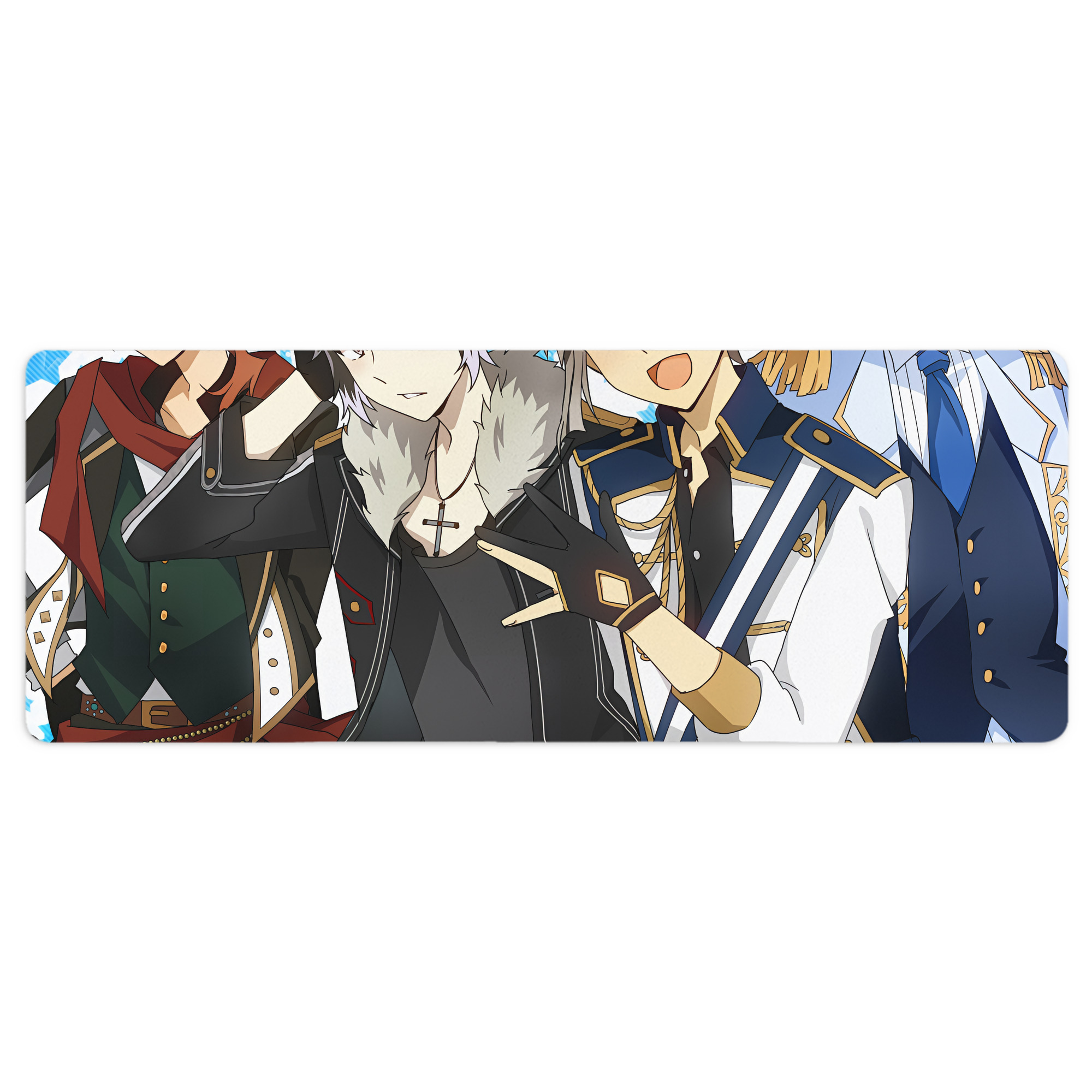 （画像用） 文豪ストレイドッグス Bungo Stray Dogs ステッチ加工 大判デスクマット／滑り止めマウスパッド