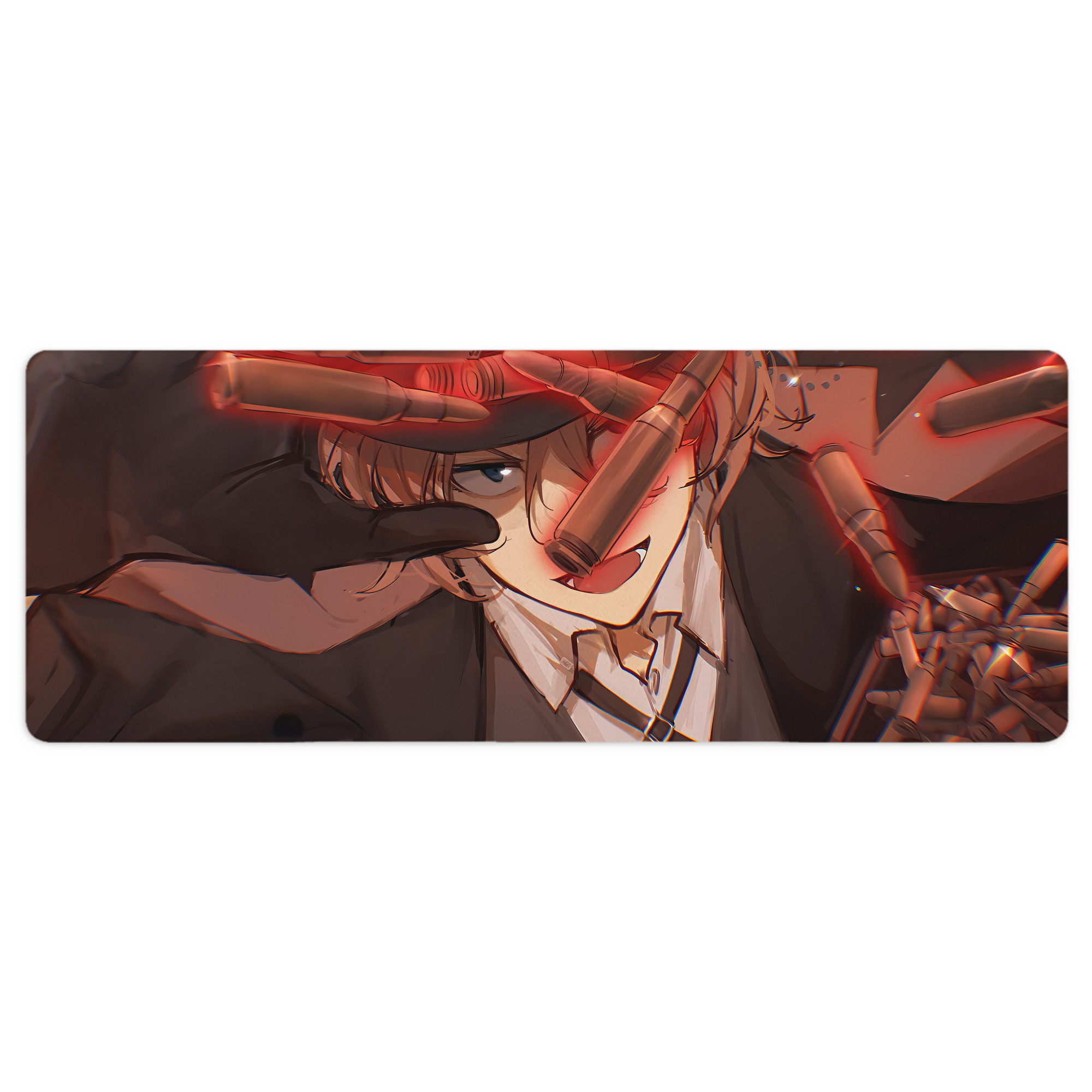 （画像用） 文豪ストレイドッグス Bungo Stray Dogs ステッチ加工 大判デスクマット／滑り止めマウスパッド