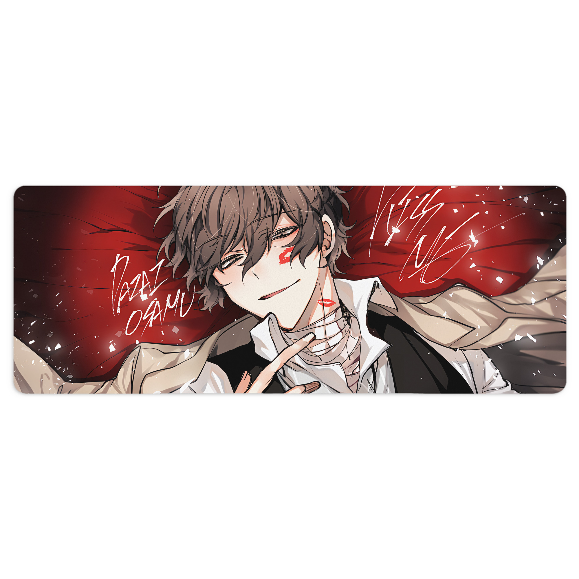 （画像用） 文豪ストレイドッグス Bungo Stray Dogs ステッチ加工 大判デスクマット／滑り止めマウスパッド