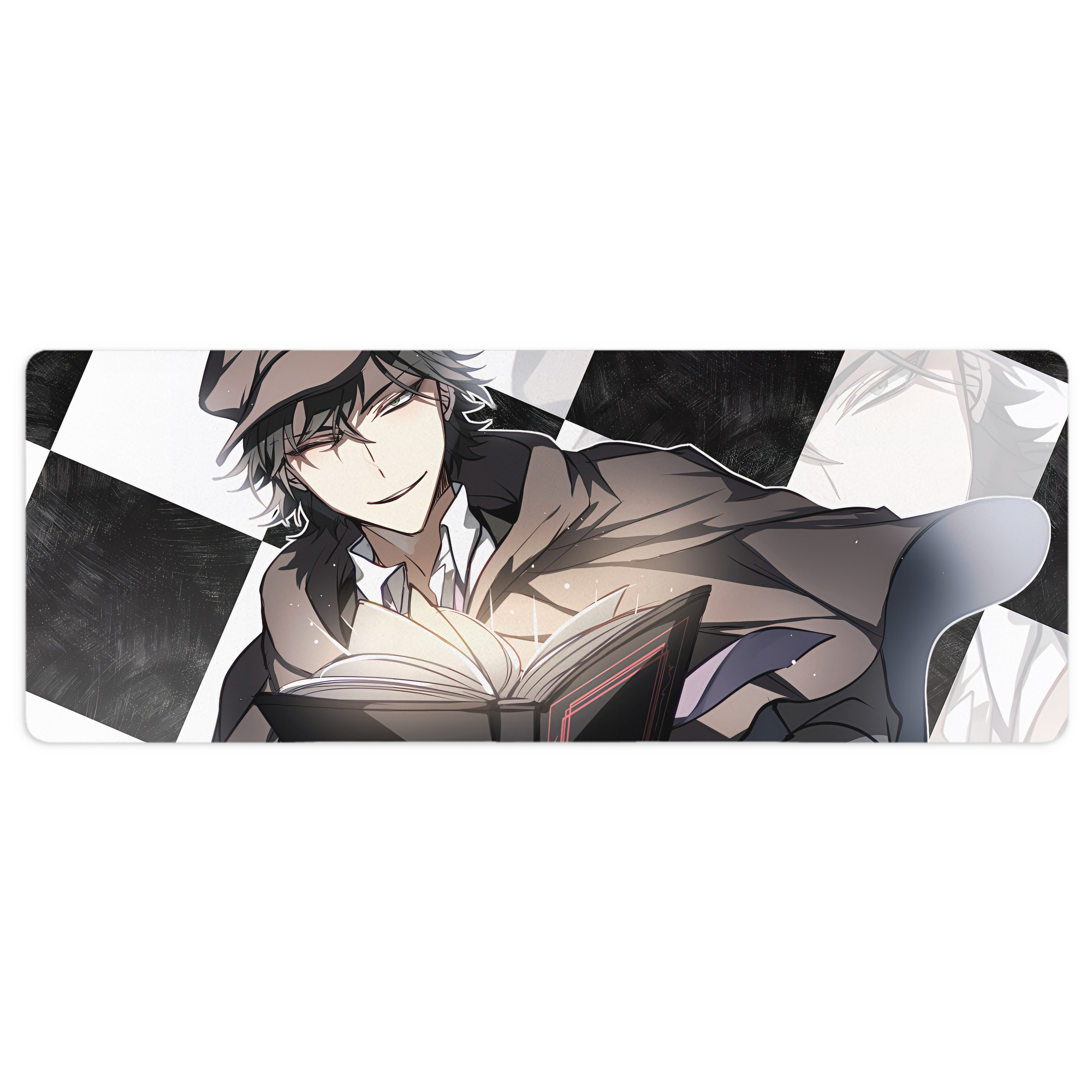 （画像用） 文豪ストレイドッグス Bungo Stray Dogs ステッチ加工 大判デスクマット／滑り止めマウスパッド