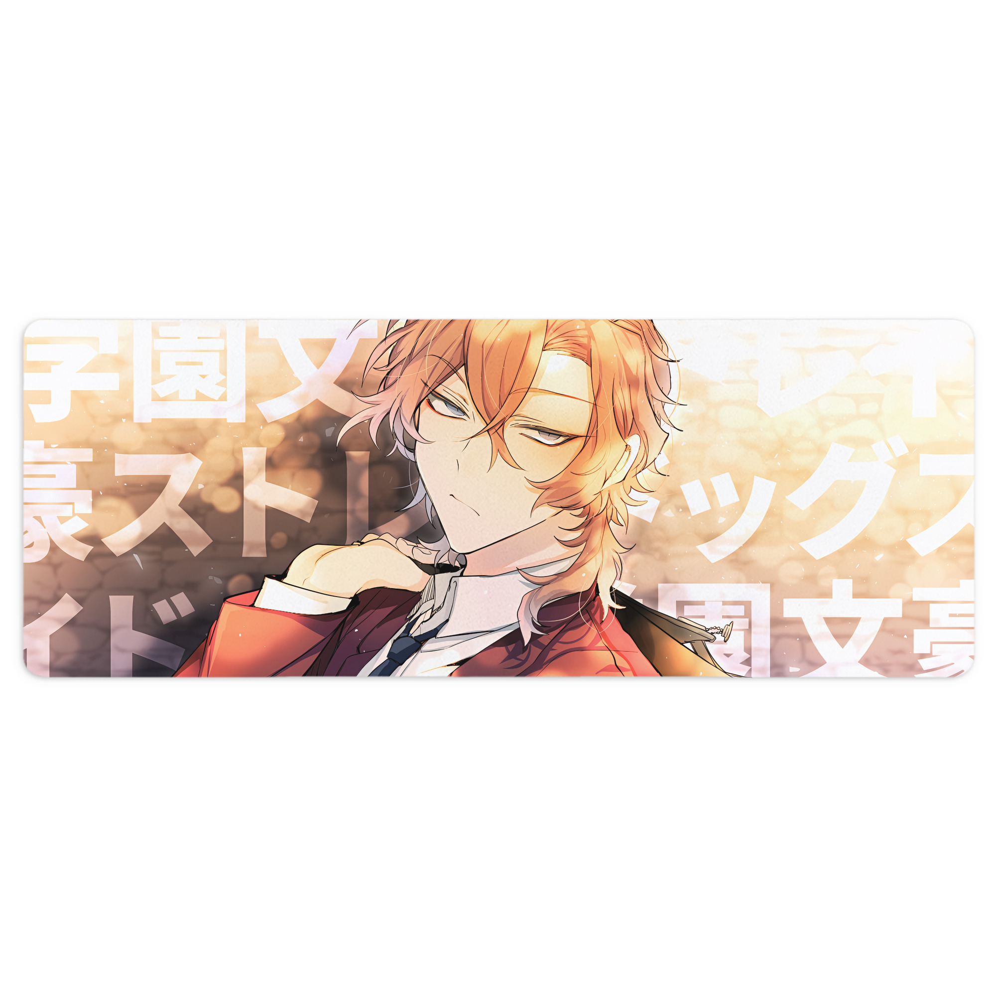 （画像用） 文豪ストレイドッグス Bungo Stray Dogs ステッチ加工 大判デスクマット／滑り止めマウスパッド