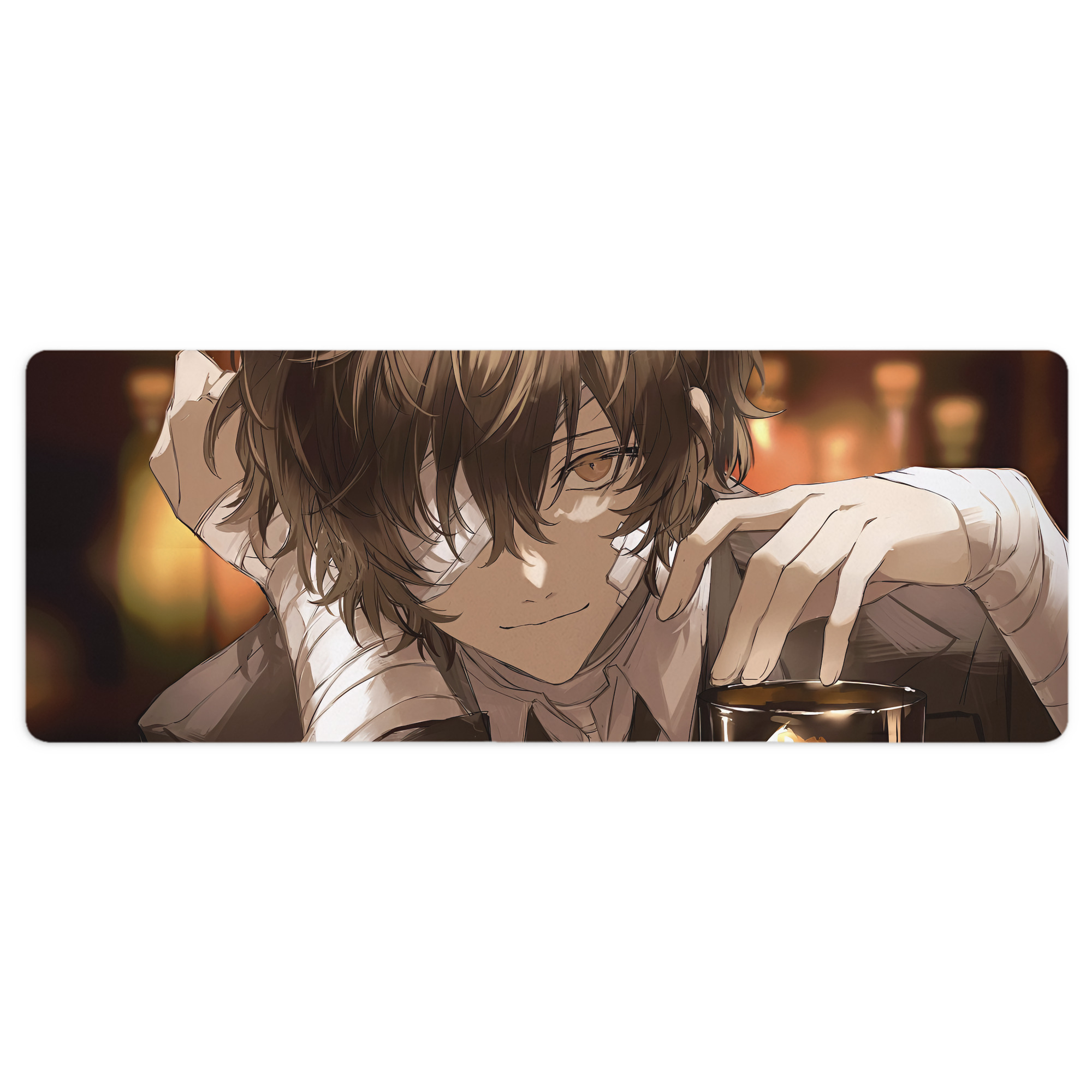 （画像用） 文豪ストレイドッグス Bungo Stray Dogs ステッチ加工 大判デスクマット／滑り止めマウスパッド