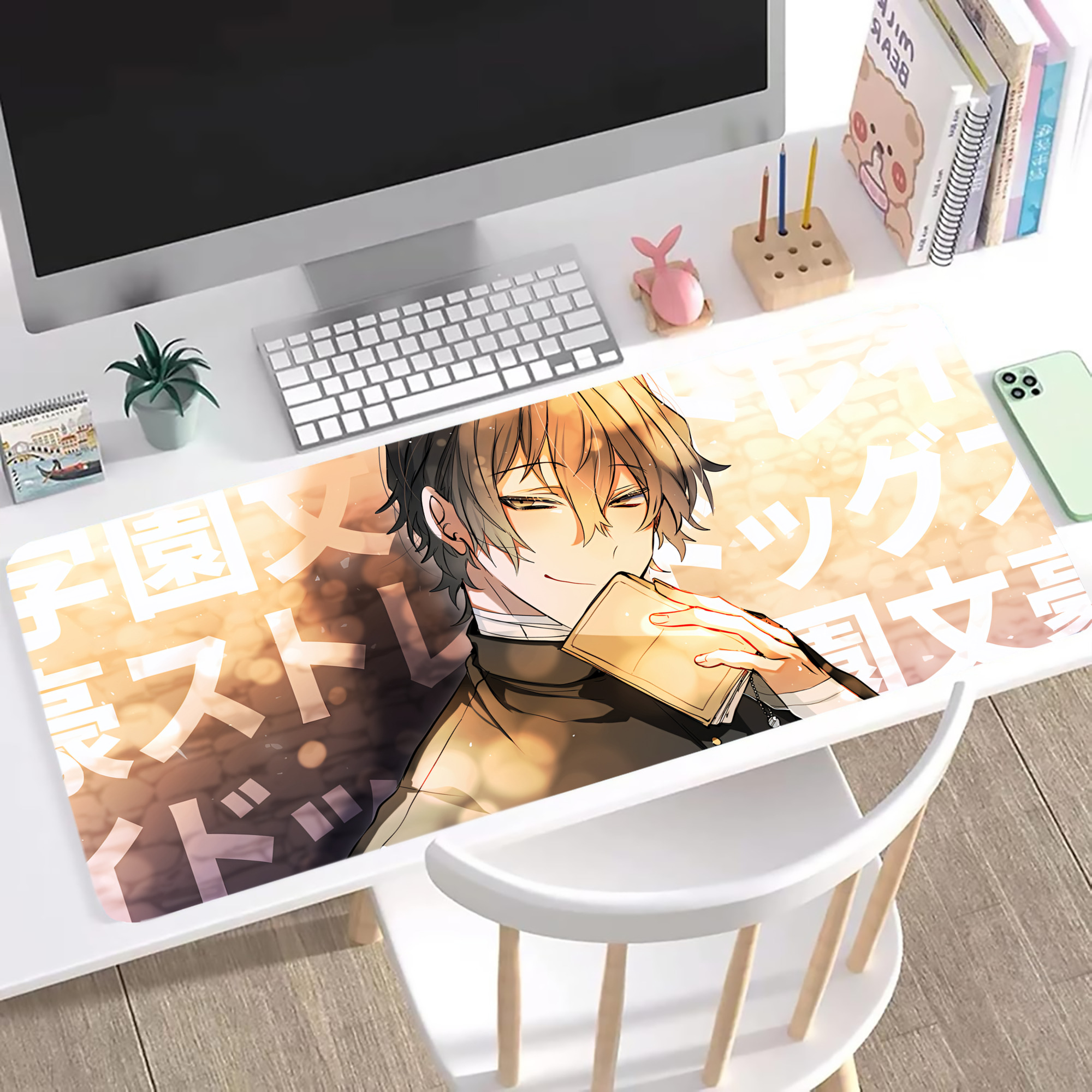 （画像用） 文豪ストレイドッグス Bungo Stray Dogs ステッチ加工 大判デスクマット／滑り止めマウスパッド