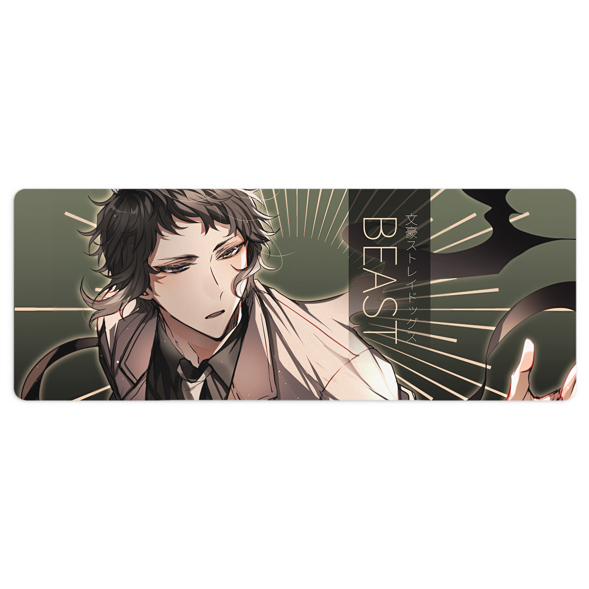 （画像用） 文豪ストレイドッグス Bungo Stray Dogs ステッチ加工 大判デスクマット／滑り止めマウスパッド