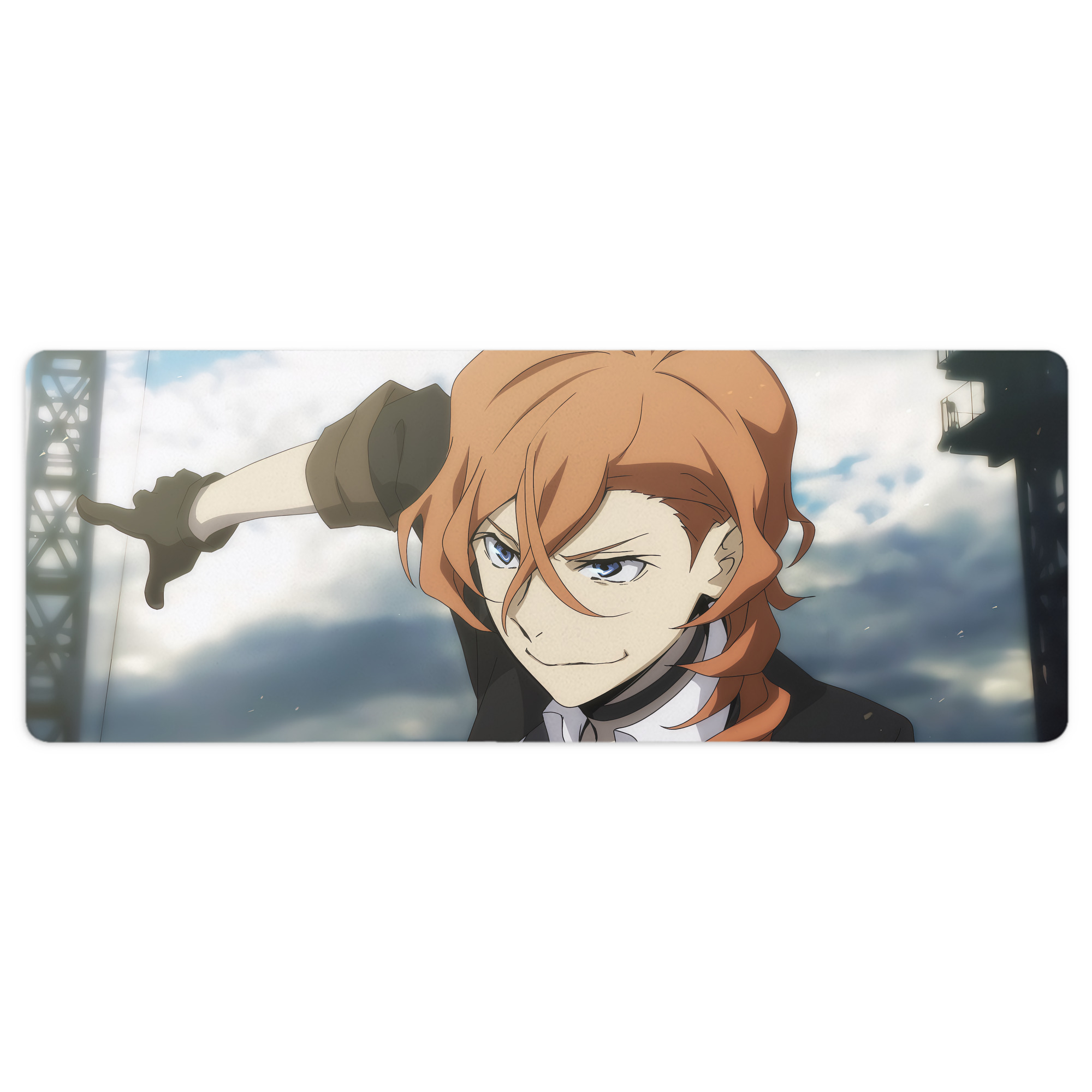 （画像用） 文豪ストレイドッグス Bungo Stray Dogs ステッチ加工 大判デスクマット／滑り止めマウスパッド