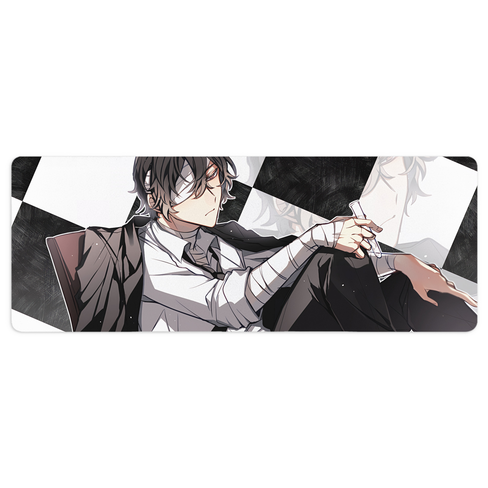 （画像用） 文豪ストレイドッグス Bungo Stray Dogs ステッチ加工 大判デスクマット／滑り止めマウスパッド