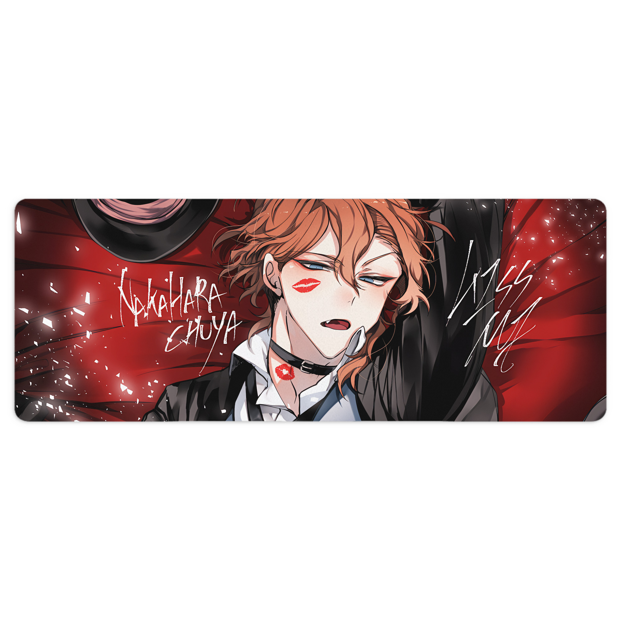 （画像用） 文豪ストレイドッグス Bungo Stray Dogs ステッチ加工 大判デスクマット／滑り止めマウスパッド