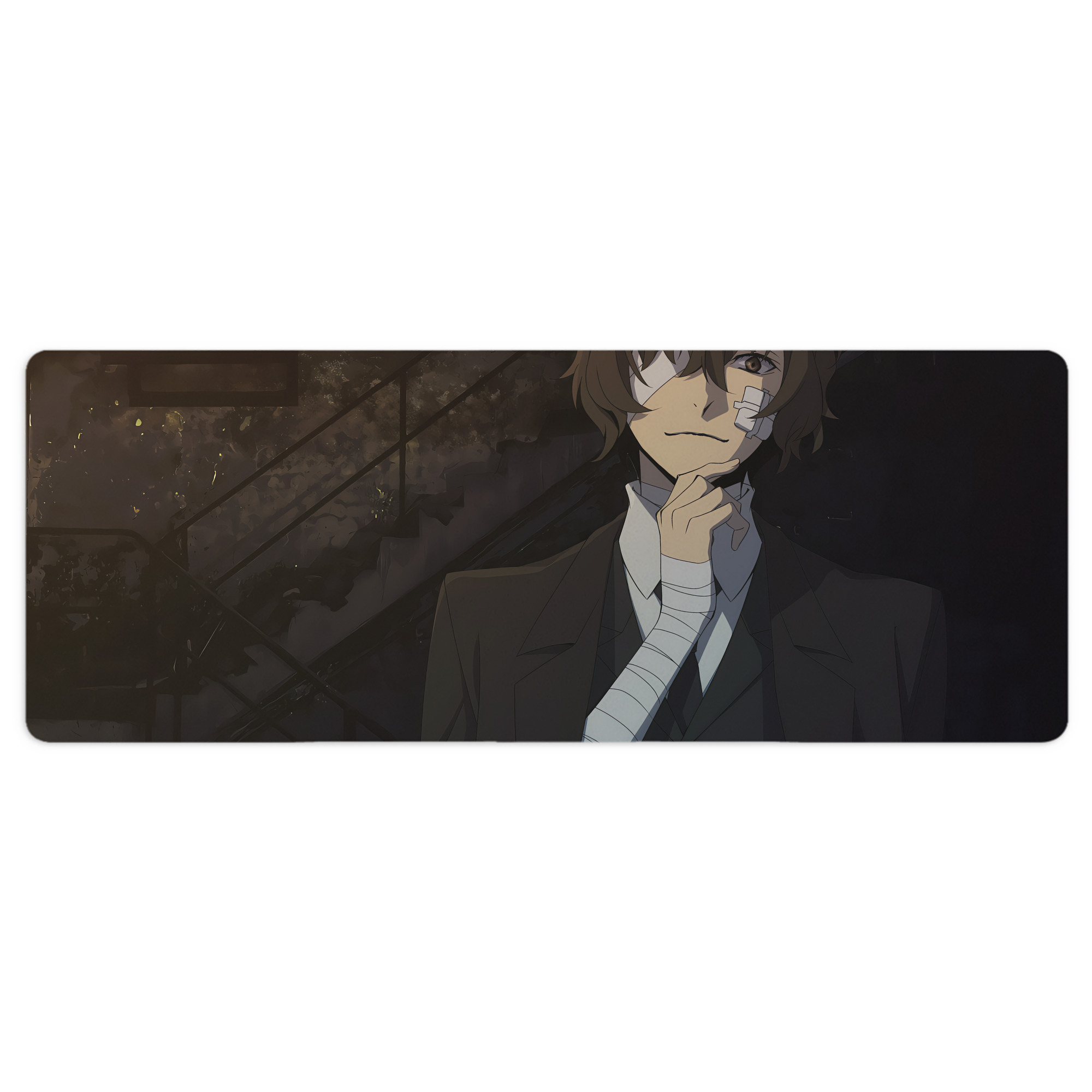 （画像用） 文豪ストレイドッグス Bungo Stray Dogs ステッチ加工 大判デスクマット／滑り止めマウスパッド