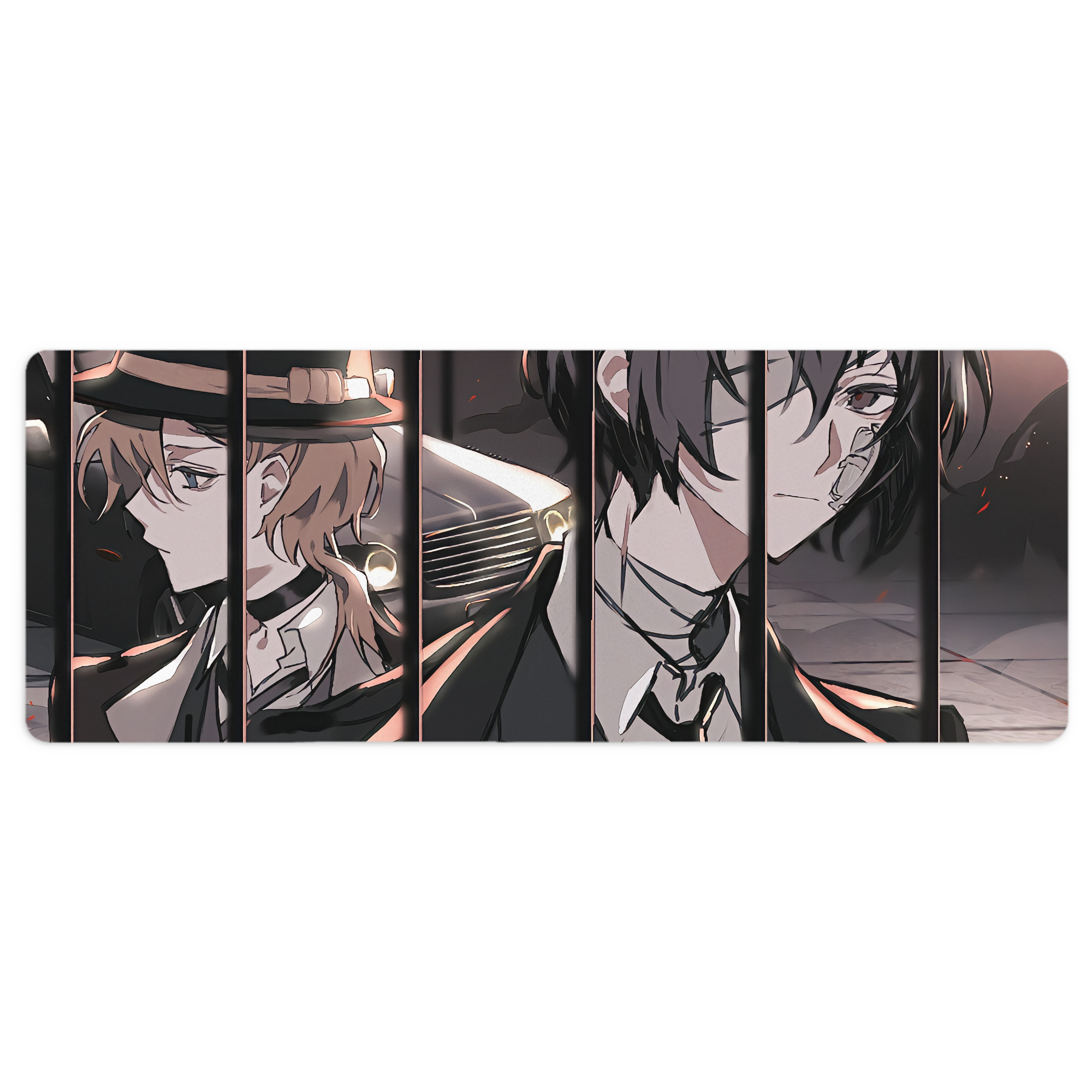 （画像用） 文豪ストレイドッグス Bungo Stray Dogs ステッチ加工 大判デスクマット／滑り止めマウスパッド