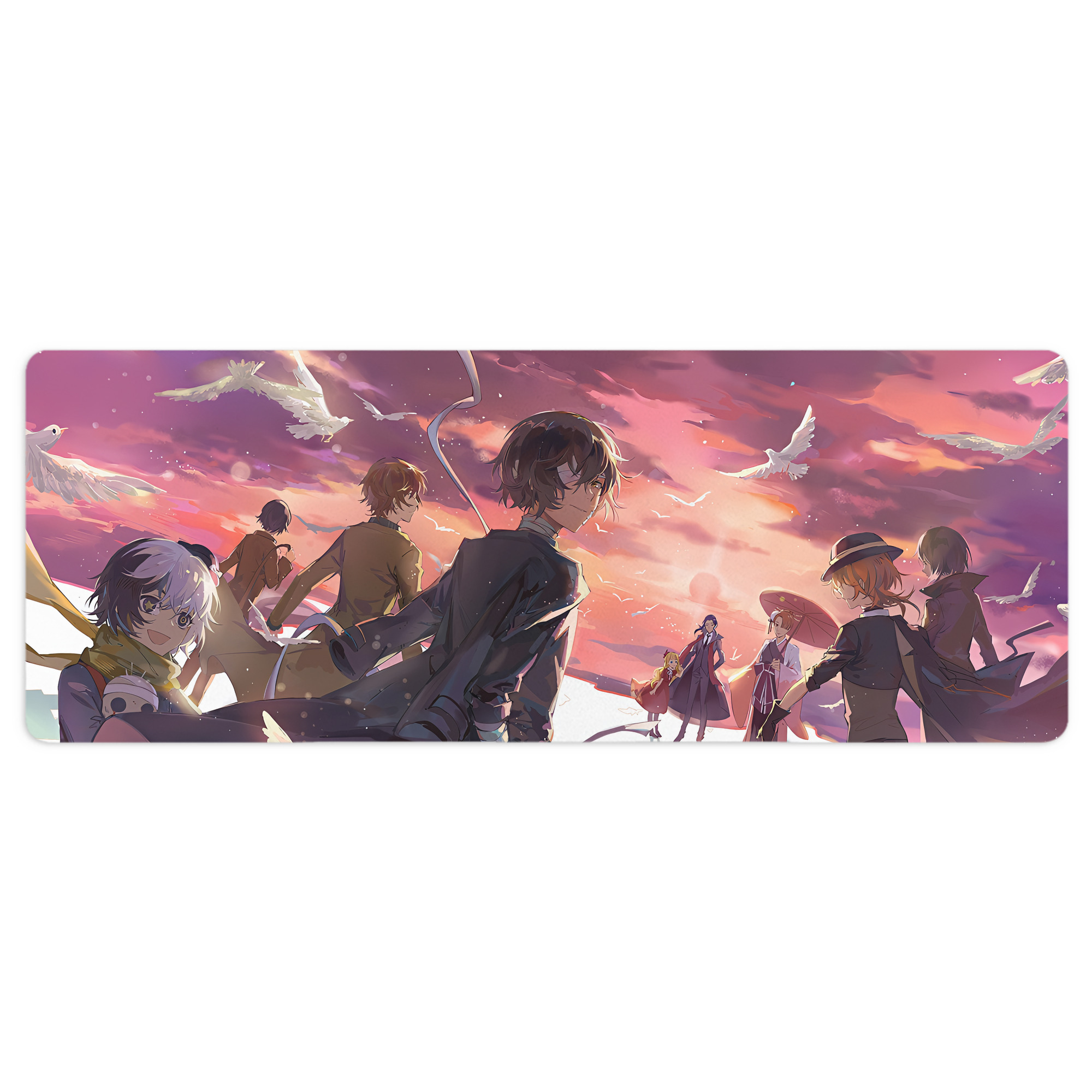（画像用） 文豪ストレイドッグス Bungo Stray Dogs ステッチ加工 大判デスクマット／滑り止めマウスパッド