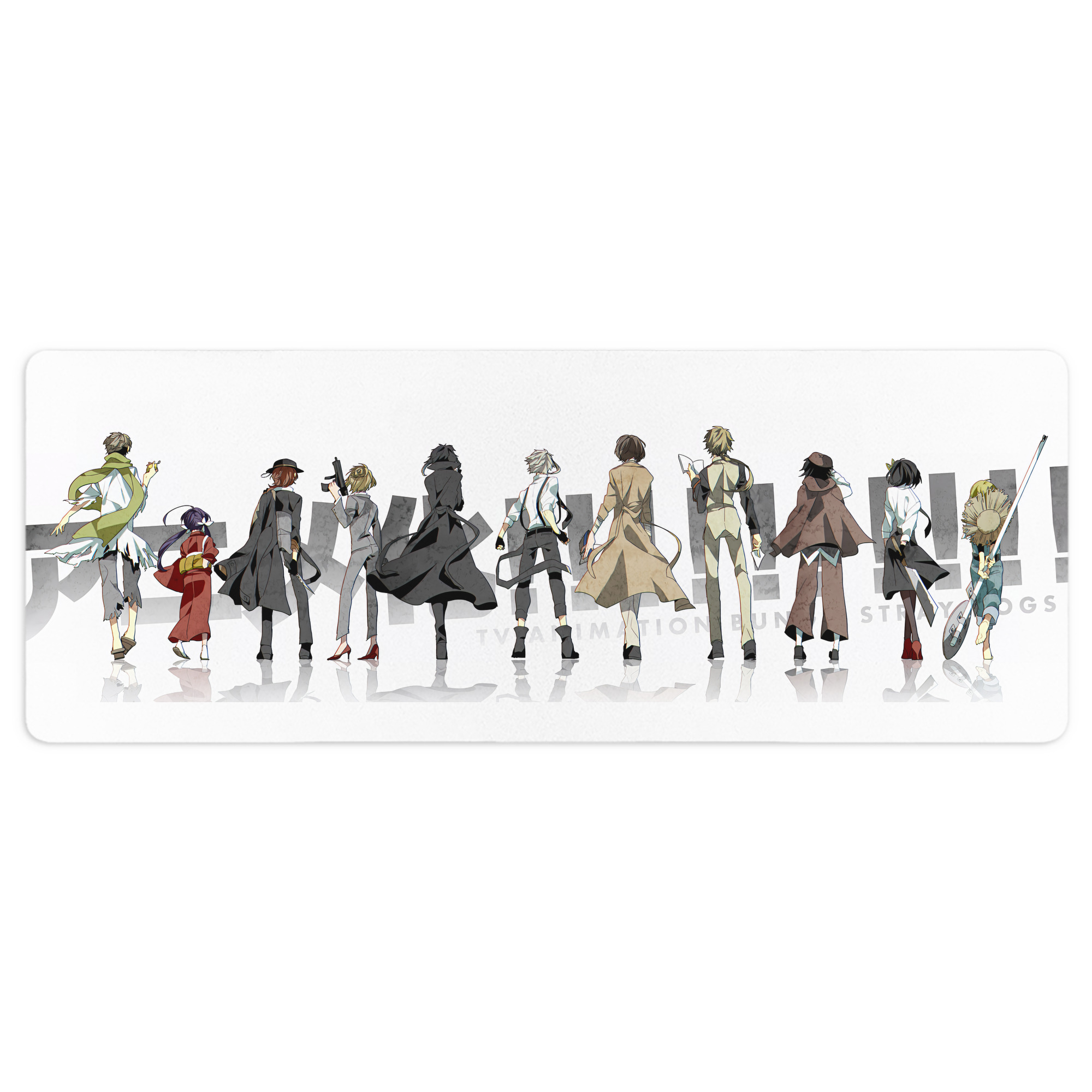 （画像用） 文豪ストレイドッグス Bungo Stray Dogs ステッチ加工 大判デスクマット／滑り止めマウスパッド