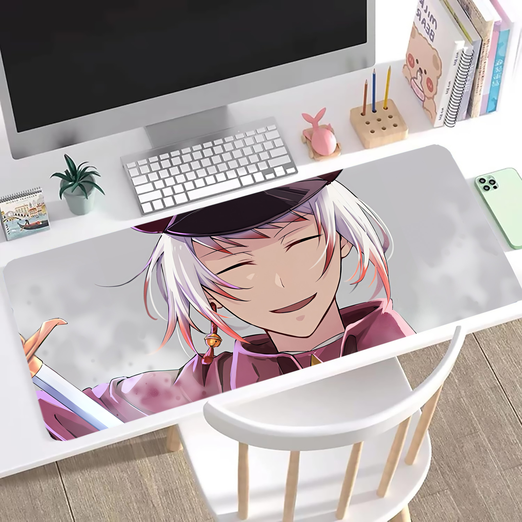 （画像用） 文豪ストレイドッグス Bungo Stray Dogs ステッチ加工 大判デスクマット／滑り止めマウスパッド