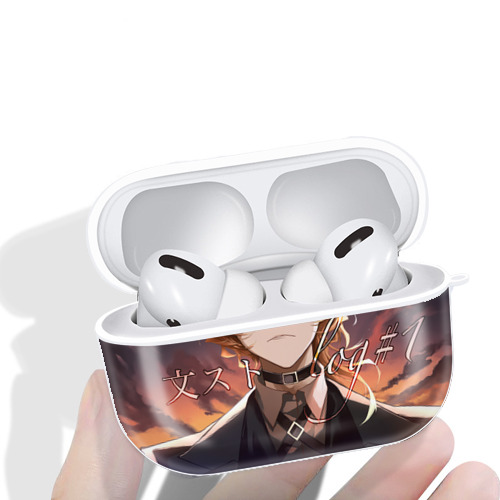 文豪ストレイドッグス Bungo Stray Dogs 【AirPods Pro用】ハードシェル保護ケース 耐衝撃・防指紋・カラビナ付き商品仕様