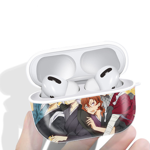 文豪ストレイドッグス Bungo Stray Dogs 【AirPods Pro用】ハードシェル保護ケース 耐衝撃・防指紋・カラビナ付き商品仕様