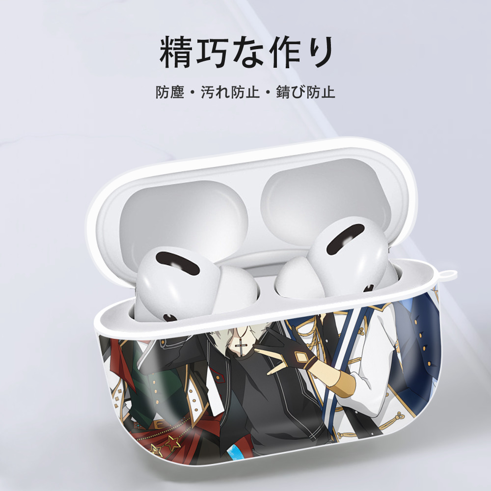 文豪ストレイドッグス Bungo Stray Dogs 【AirPods Pro用】ハードシェル保護ケース 耐衝撃・防指紋・カラビナ付き商品仕様