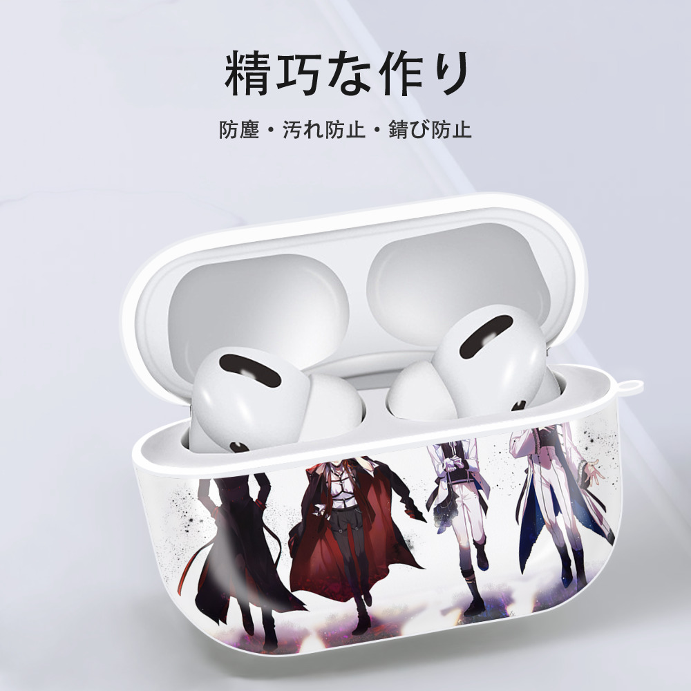 文豪ストレイドッグス Bungo Stray Dogs 【AirPods Pro用】ハードシェル保護ケース 耐衝撃・防指紋・カラビナ付き商品仕様
