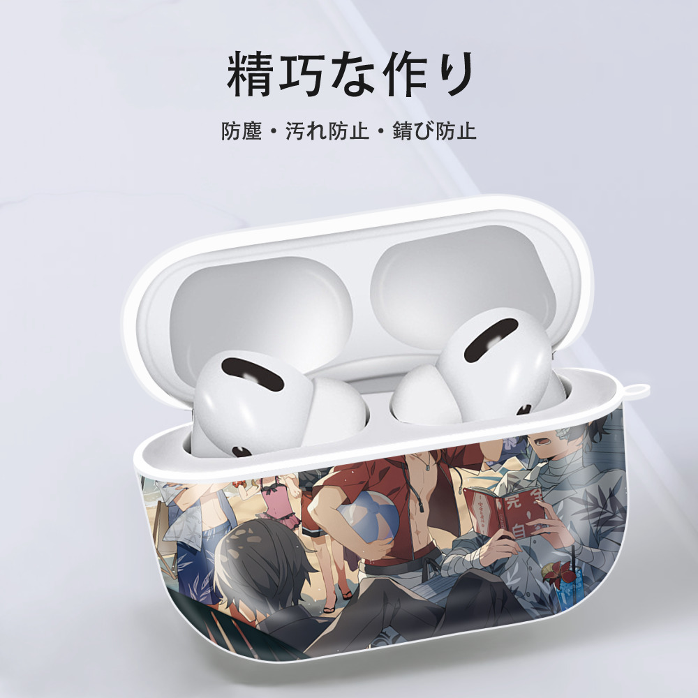文豪ストレイドッグス Bungo Stray Dogs 【AirPods Pro用】ハードシェル保護ケース 耐衝撃・防指紋・カラビナ付き商品仕様
